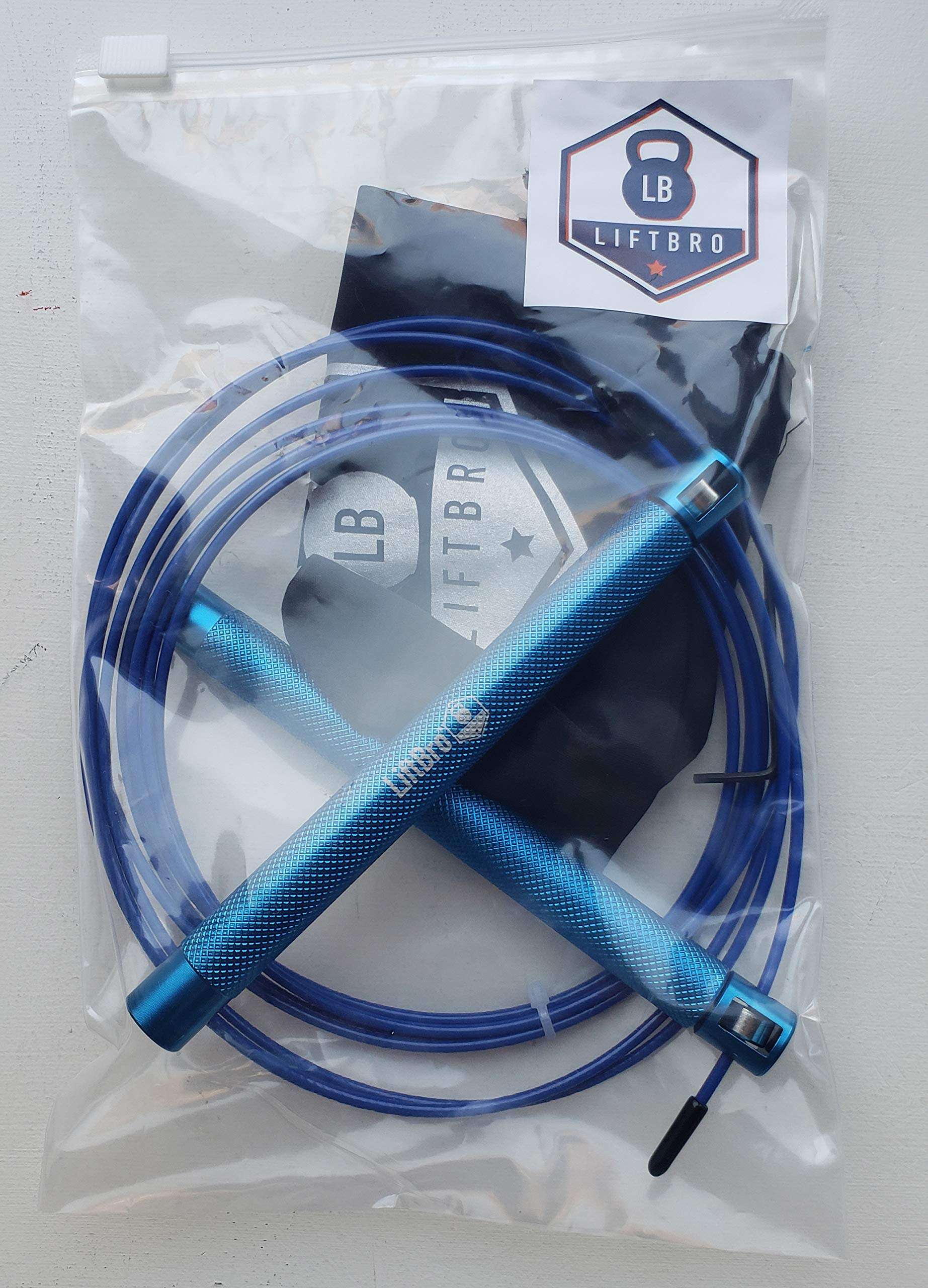 LiftBro Beast Release Jump Rope v.2.0 - Adjustable Speed Rope for High Intensity Training, Cardio and Fitness (Blue) 5