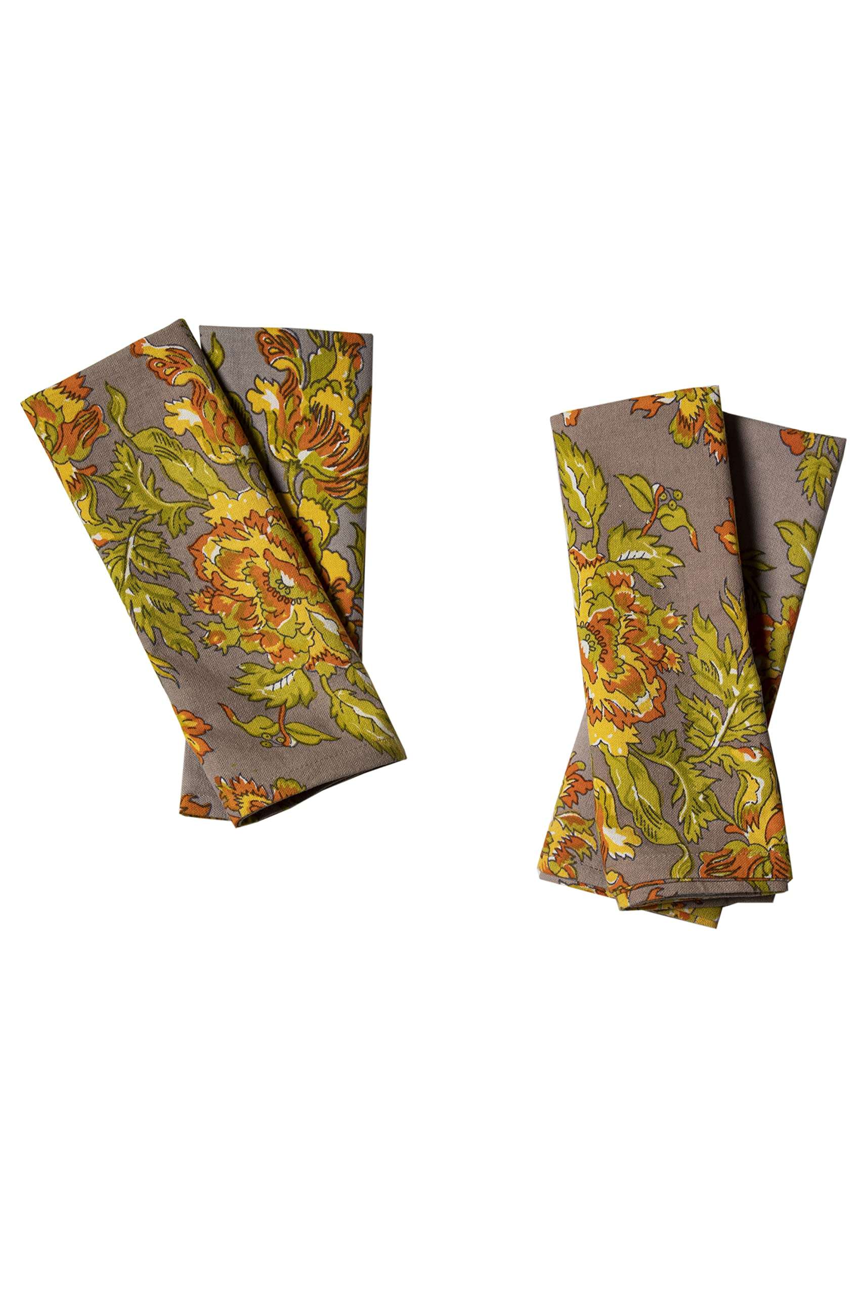 CONTRAST LIVING Parshant Hand Block Printed Kitchen Towel/Dish Towel/Hand Towel Multi Color Set of 3 Pcs 4