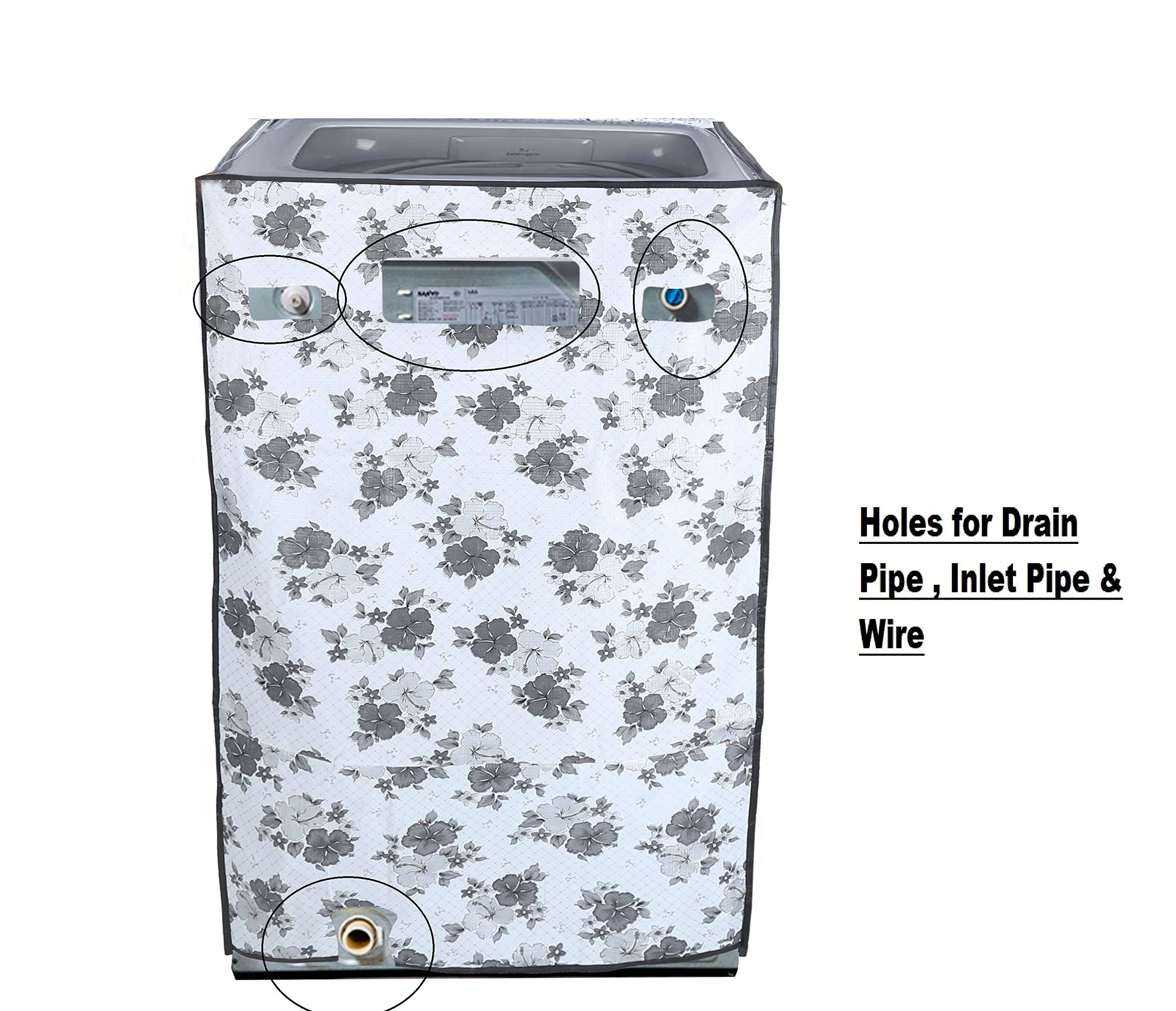 Top Load Washing Machine Cover Suitable for IFB 7 Kg Fully-Automatic Top Loading Washing Machine (TL-RGS 7.0 Kg Aqua, Grey) 5