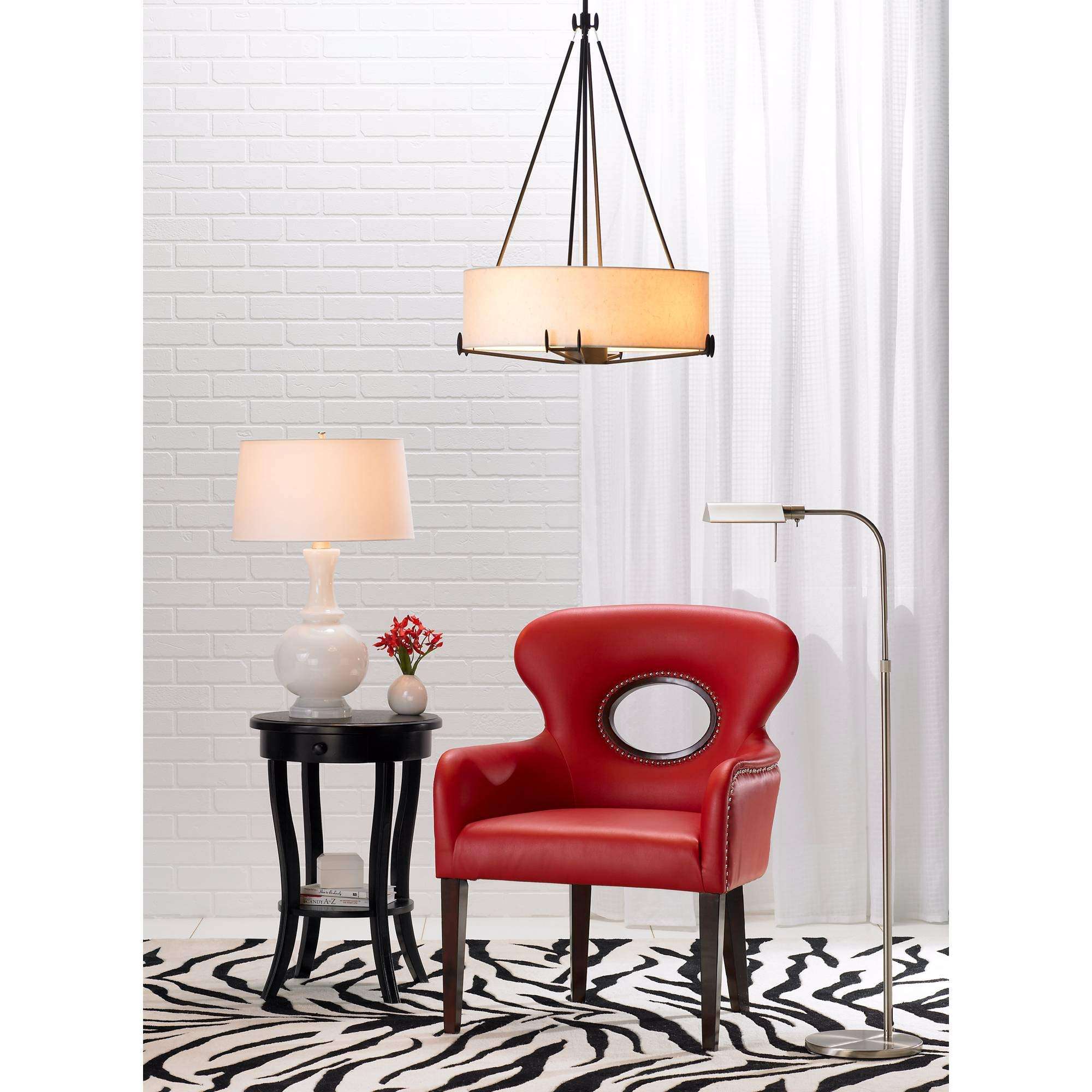 Sonneman 7005.13 Traditional One Light Floor Lamp from Tenda Collection in Pewter, Nickel, Silver Finish, 10.00 inches 4