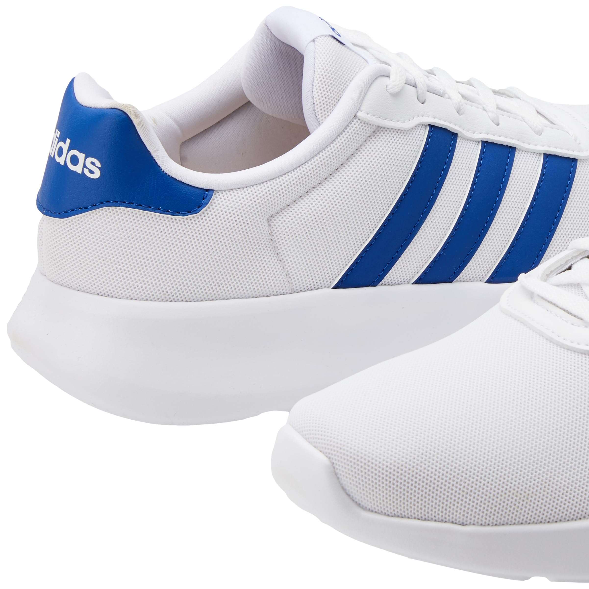 Adidas Men Synthetic LITE Racer 3.0 Running Shoes, FTWWHT/ROYBLU/FTWWHT, UK-7.5 3