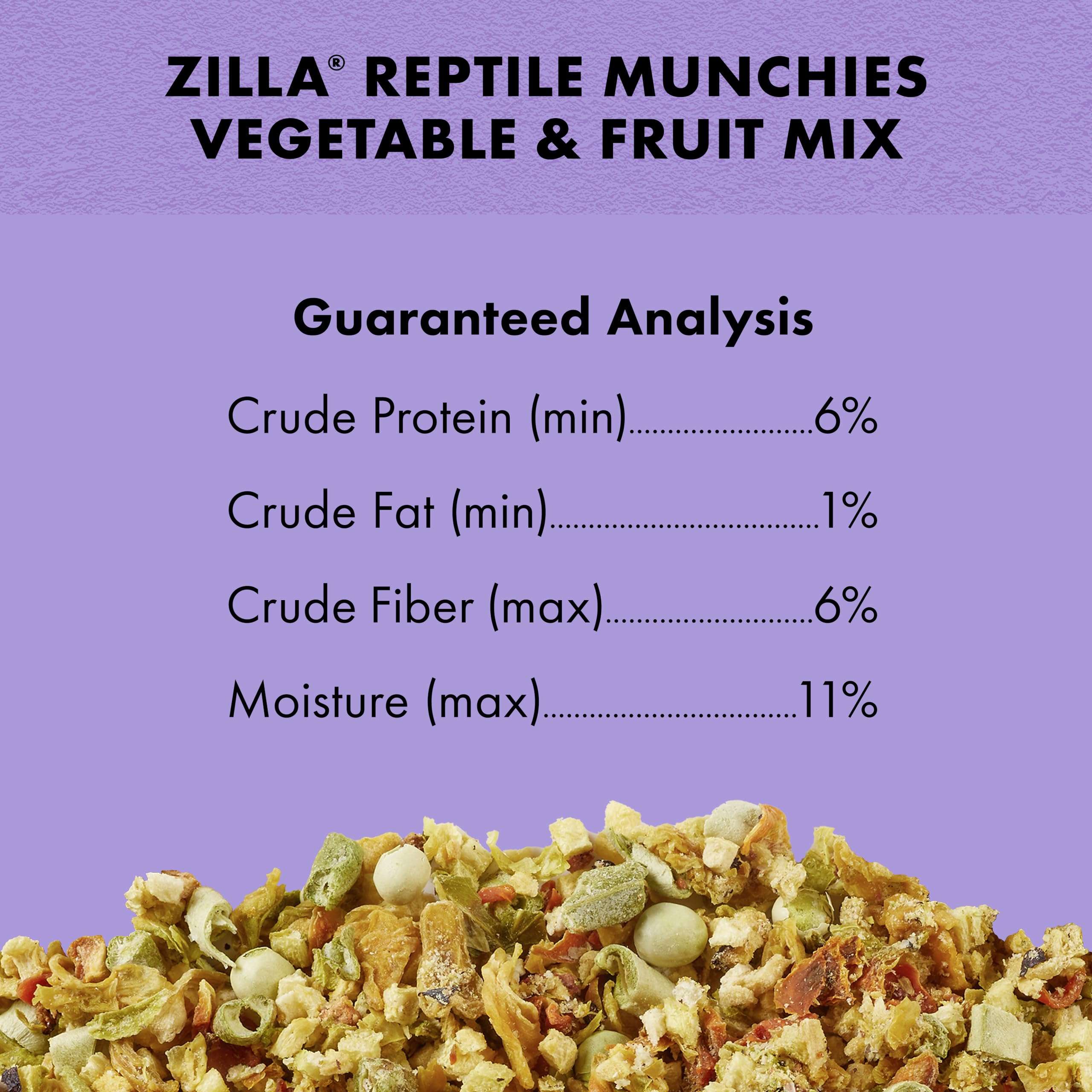 Zilla Reptile Munchies Vegetable and Fruit Mix 4 oz. 6