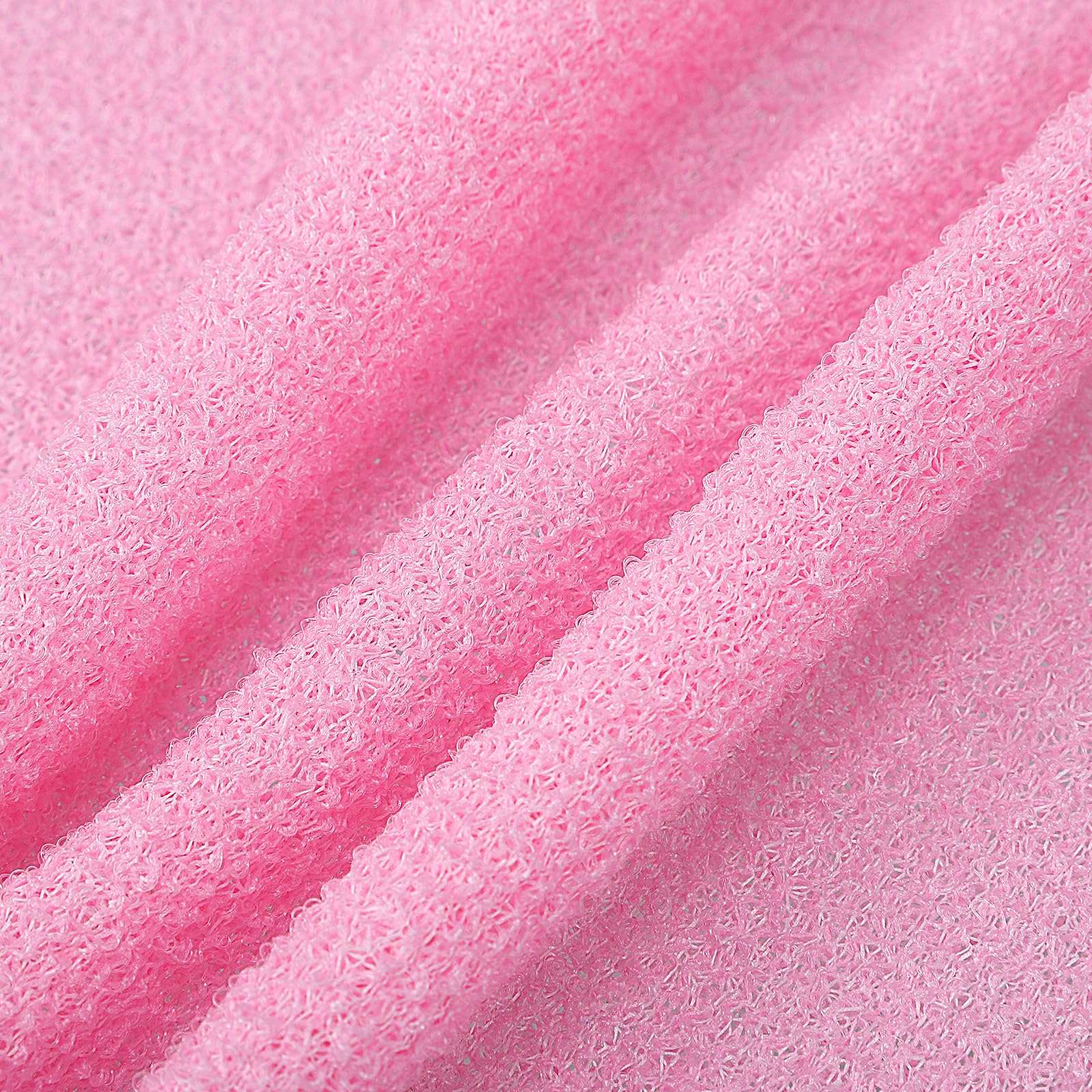 Exfoliating Washcloth Back Scrubber for Shower Exfoliating Body Scrubber Back Scrubber for Shower Washcloth Bath Wash Cloth Exfoliating Loofah Towel Beauty Washcloth, 4 Pack 4