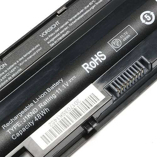 New Replacement J1KND Laptop Battery for Dell Inspiron 14R N4010 N4050 N4110 M4040 15R N5010 N5030 N5040 N5050 N5110 M501 M5040 17R N7010 N7110 Battery fits 04YRJH 4T7JN 9T48V TKV2V YXVK2 Battery 5