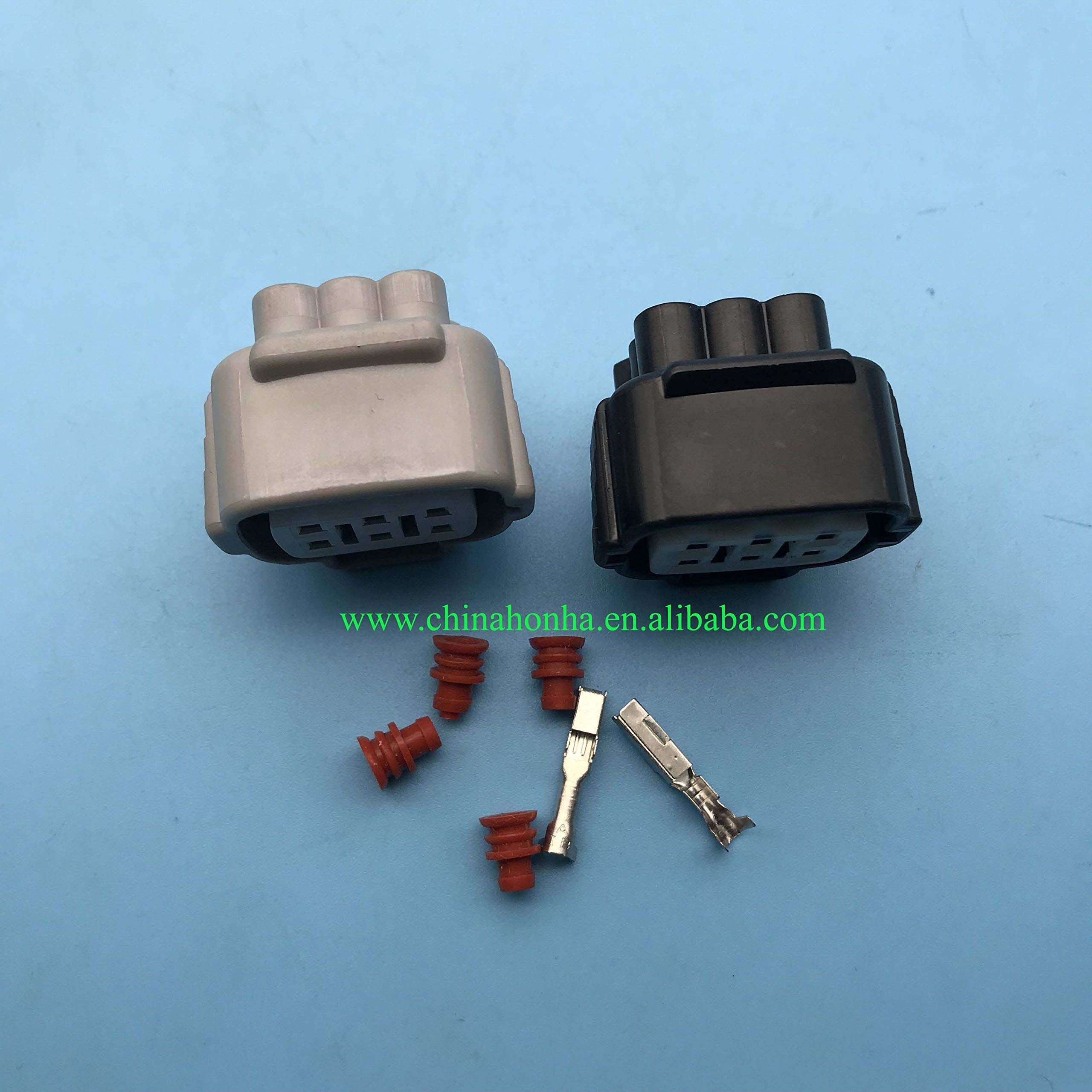 Davitu Cables, Adapters & Sockets - Automotive headlight plug 6 pin car electric plug 6Pin TS Accelerator Pedal Automotive Connector plug 6188-0175 11663 11194 - (Color Name: 100 pcs) 3