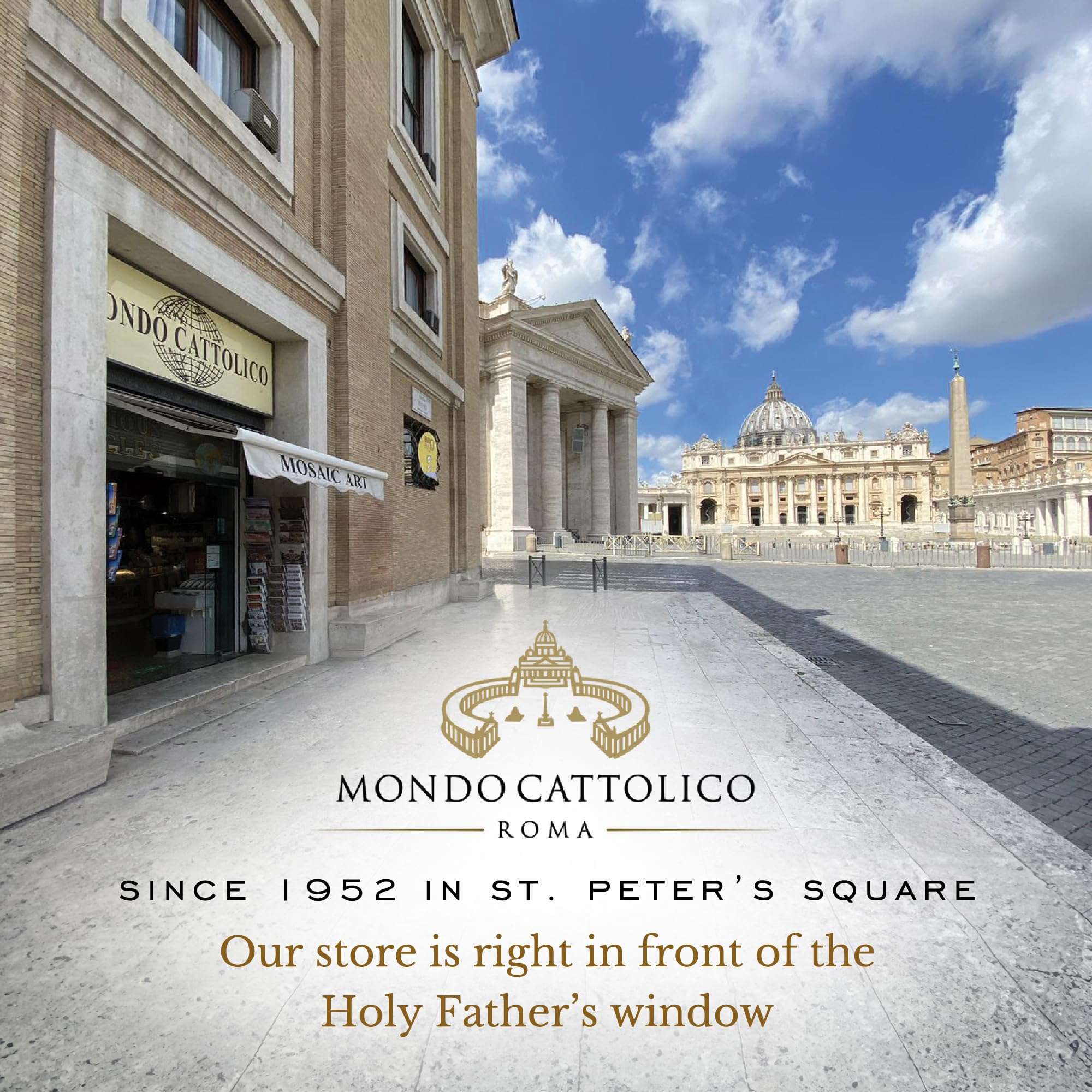 Mondo Cattolico - Crucifix wall cross Catholic Benedict During Pope's Angelus, Olive Wooden Crucifix with the Four Major Roman Basilicas Medals - Jesus Crucifix 8.26"x 4.72" - Ideal Catholic Gift 5