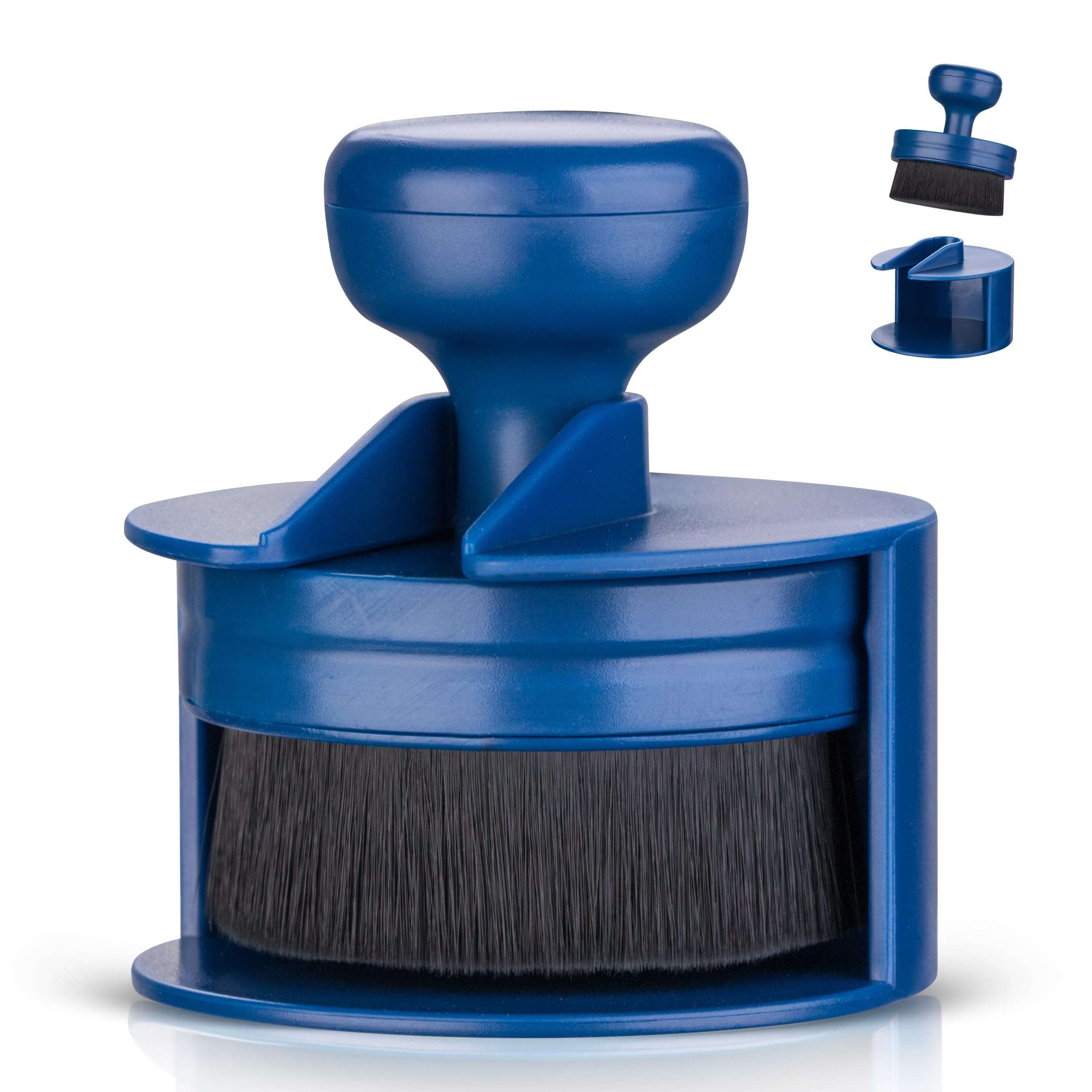 BABYSHEEP Tire Shine Applicator,Vegan Tire Shine Brush with Stand for Auto Detailing Cleaning Service (Black+Blue) 3