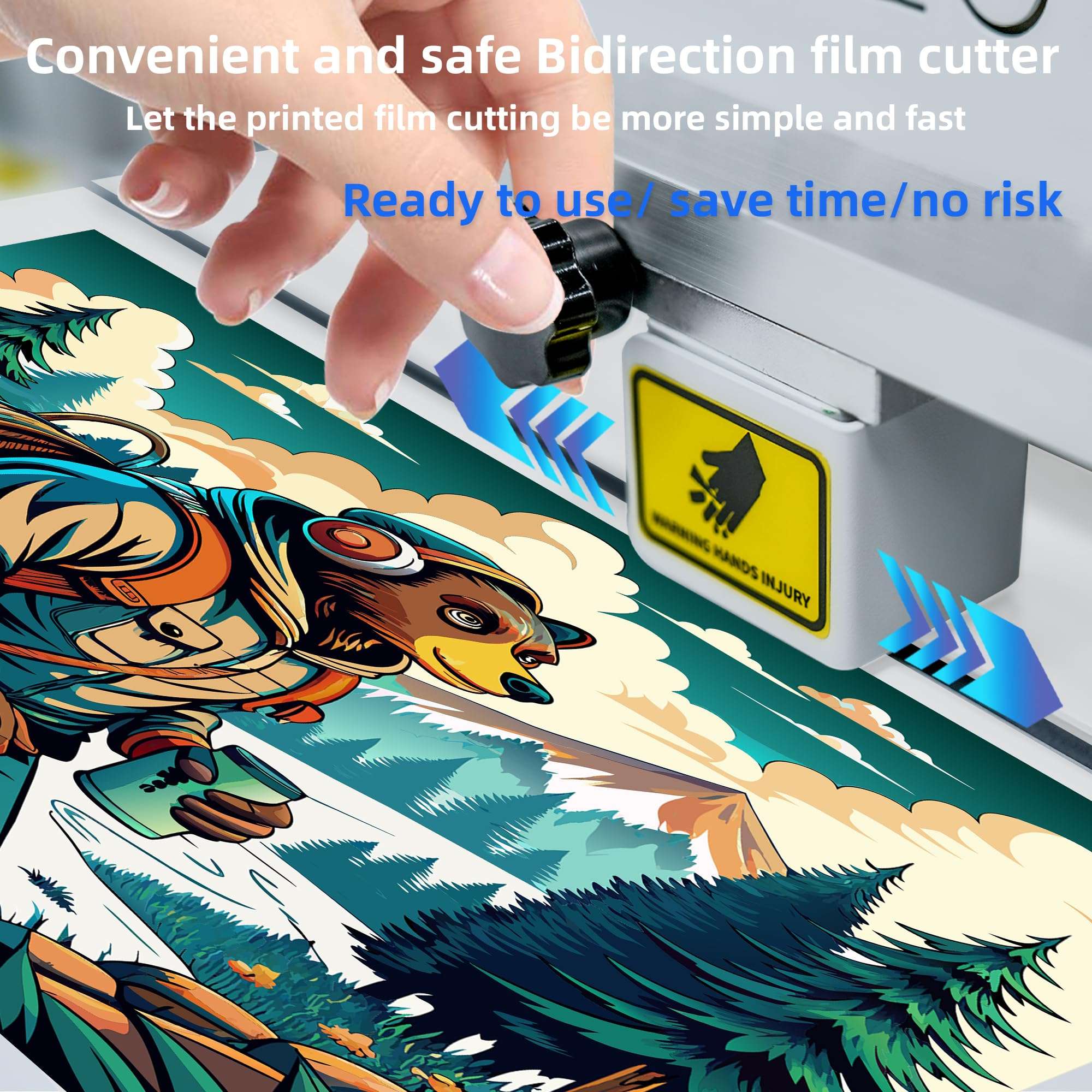 Lancelot A3 l1800 DTF Transfer Printing Machine with Roll Feeder, White Ink Circulation and Easy Operation,DTF Printer Bundle for Dark and Light Clothing (Printer+Oven+Laptop+consumable) 4