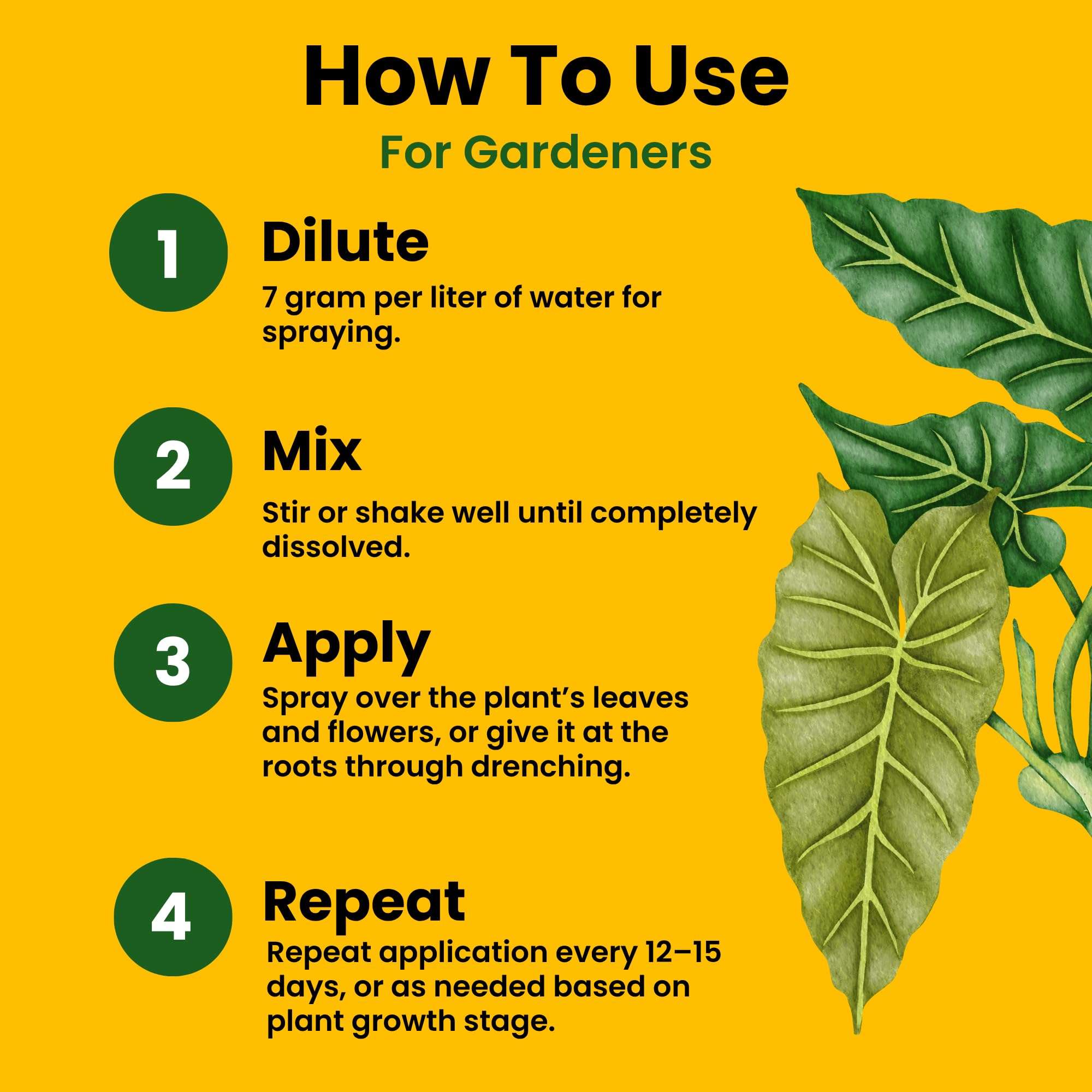 Utkarsh NPK 13 40 13 Fertilizers for Plants | 100% Water Soluble Powder | Complete Plant Food and Nutrition for Healthy Home Garden, Growth Boost for Fruits and Flower (900 gm; Pack of 1) 6