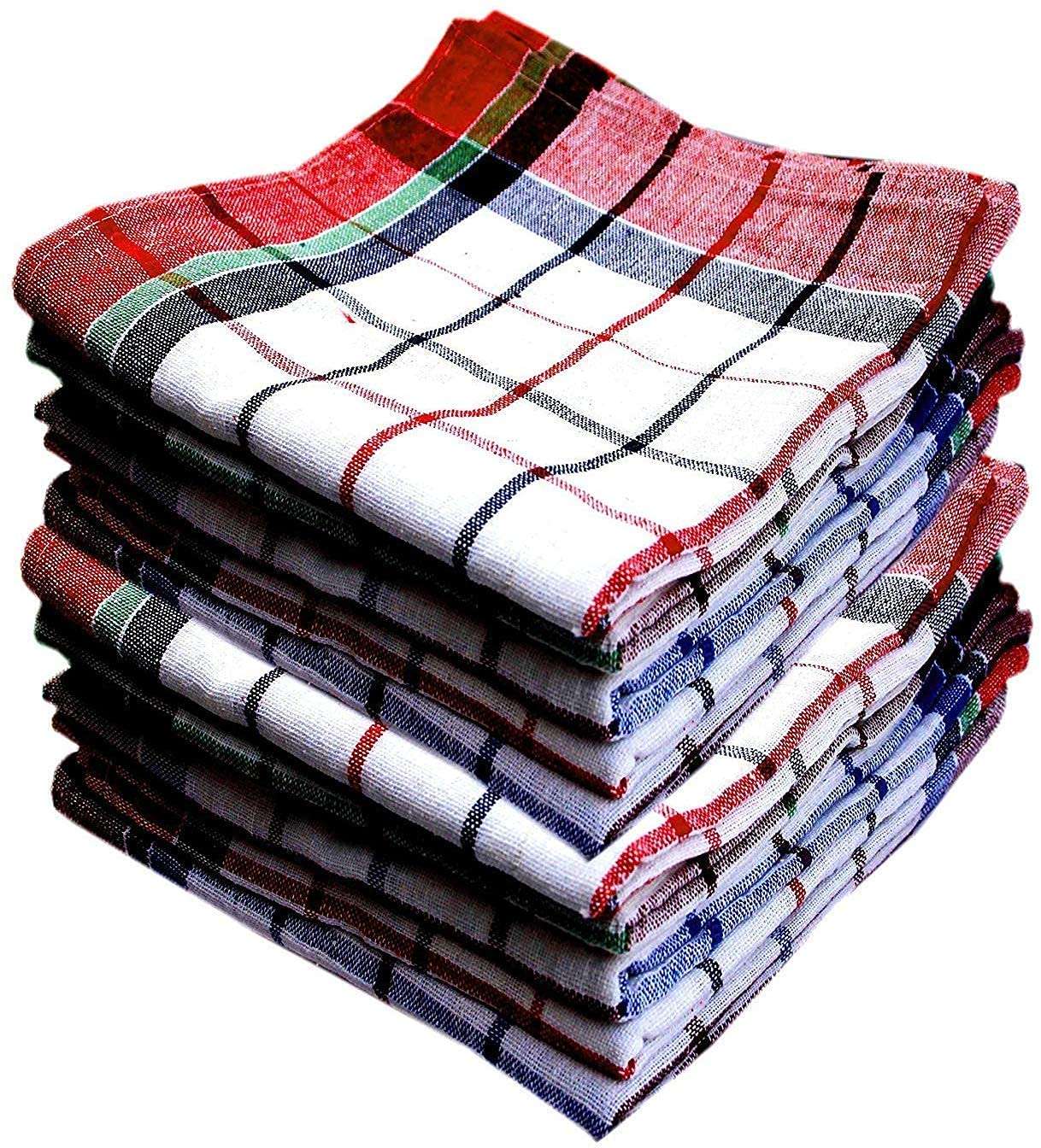 Multipurpose Kitchen Towels, Washable (Multicolored, 18x18 Inch) - Pack of 12 Pcs 1