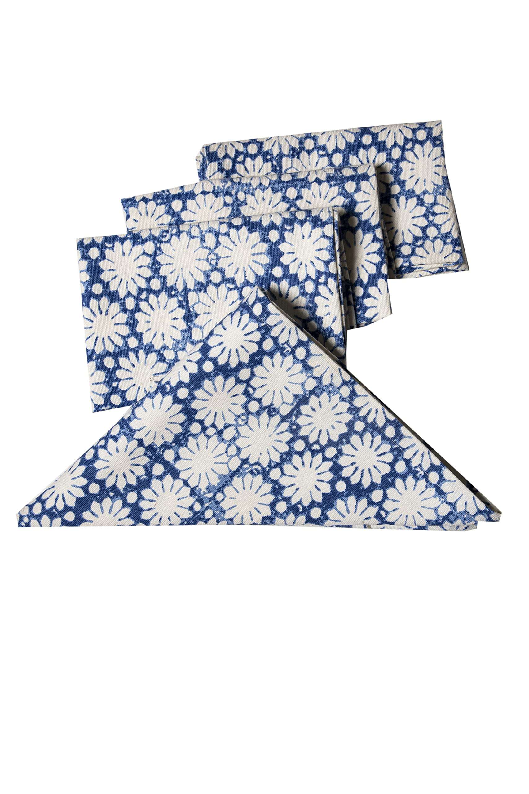 CONTRAST LIVING Binu Hand Block Printed Kitchen Towel/Dish Towel/Hand Towel Multi Color Set of 3 Pcs 3