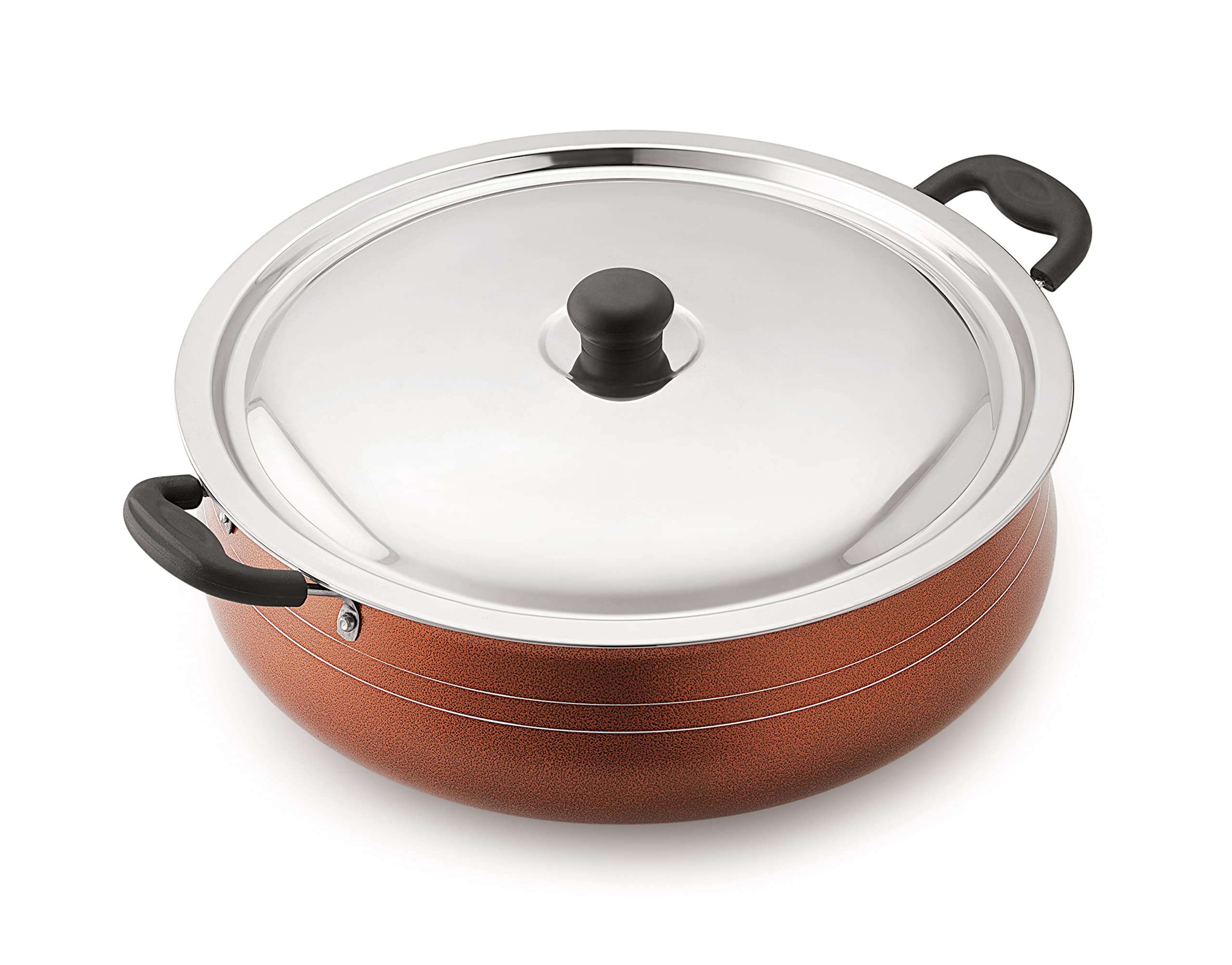 Sonu Elite Series IB Gravy Pots, Non-Stick cookware, Induction Base, Even Heat Distribution, Strong Handles, Thickness - 2.6 MM (Elite Series - IB Gravy Pot, Capacity - 4900 ML) 4