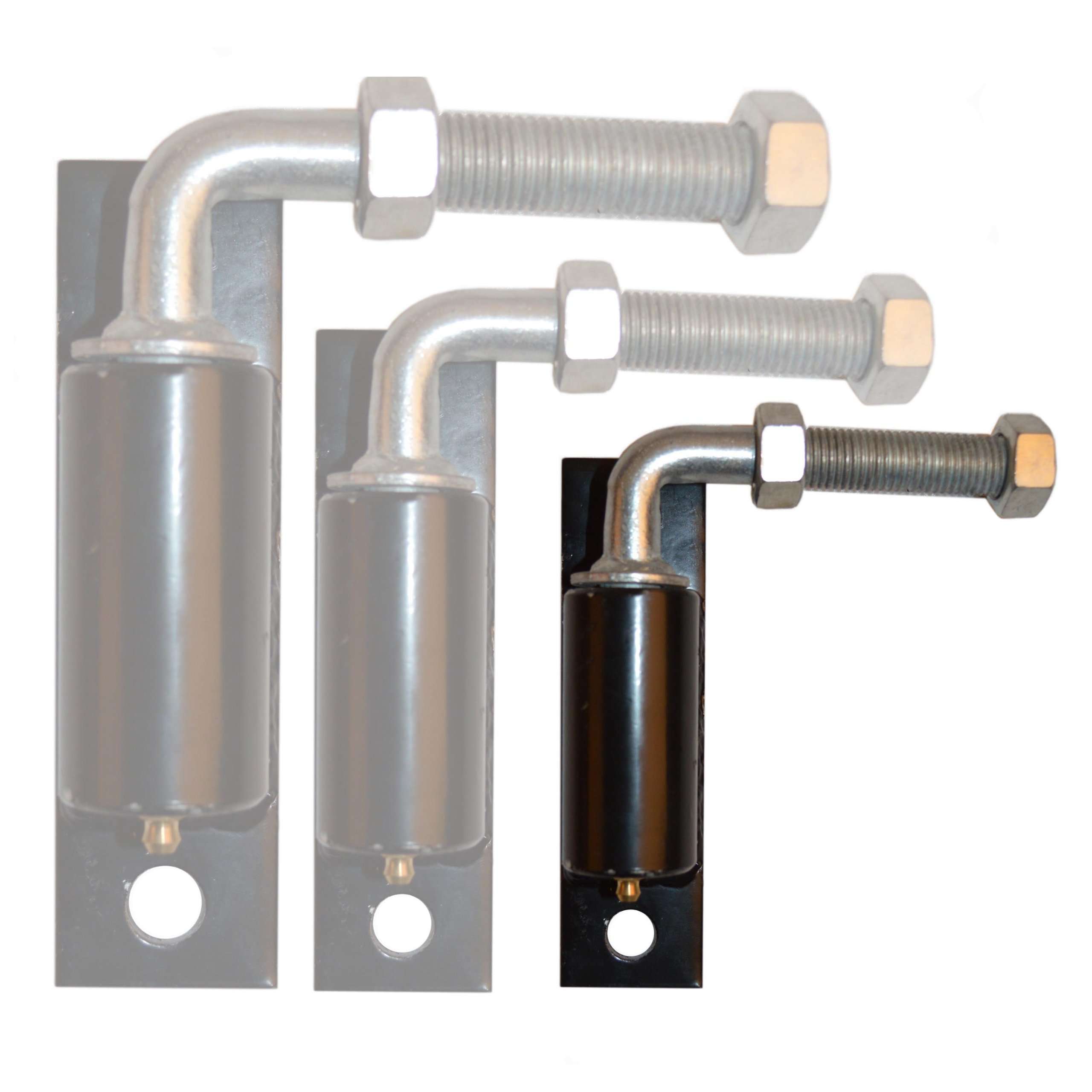 ALEKO Small J-Bolt Hinge for Doors and Driveway Gates - 1/2 Inch - LM113 2