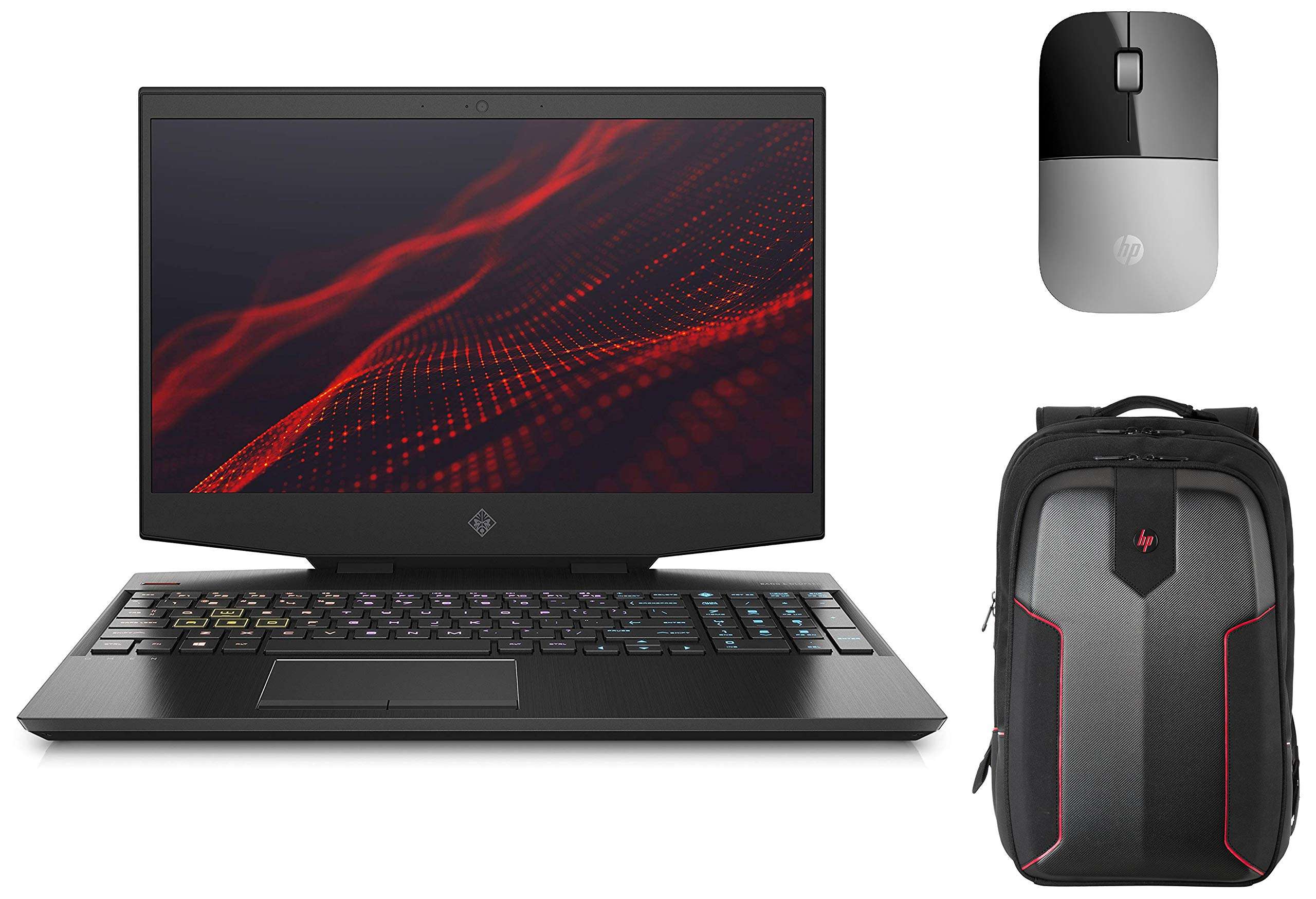 HP Omen Core i7 9th Gen (16GB/1TB HDD + 512GB SSD/Win 10/NVIDIA GTX 1650 4GB Graphics) 15-dh0135TX & Z3700 Wireless Mouse & Omen Gaming Backpack