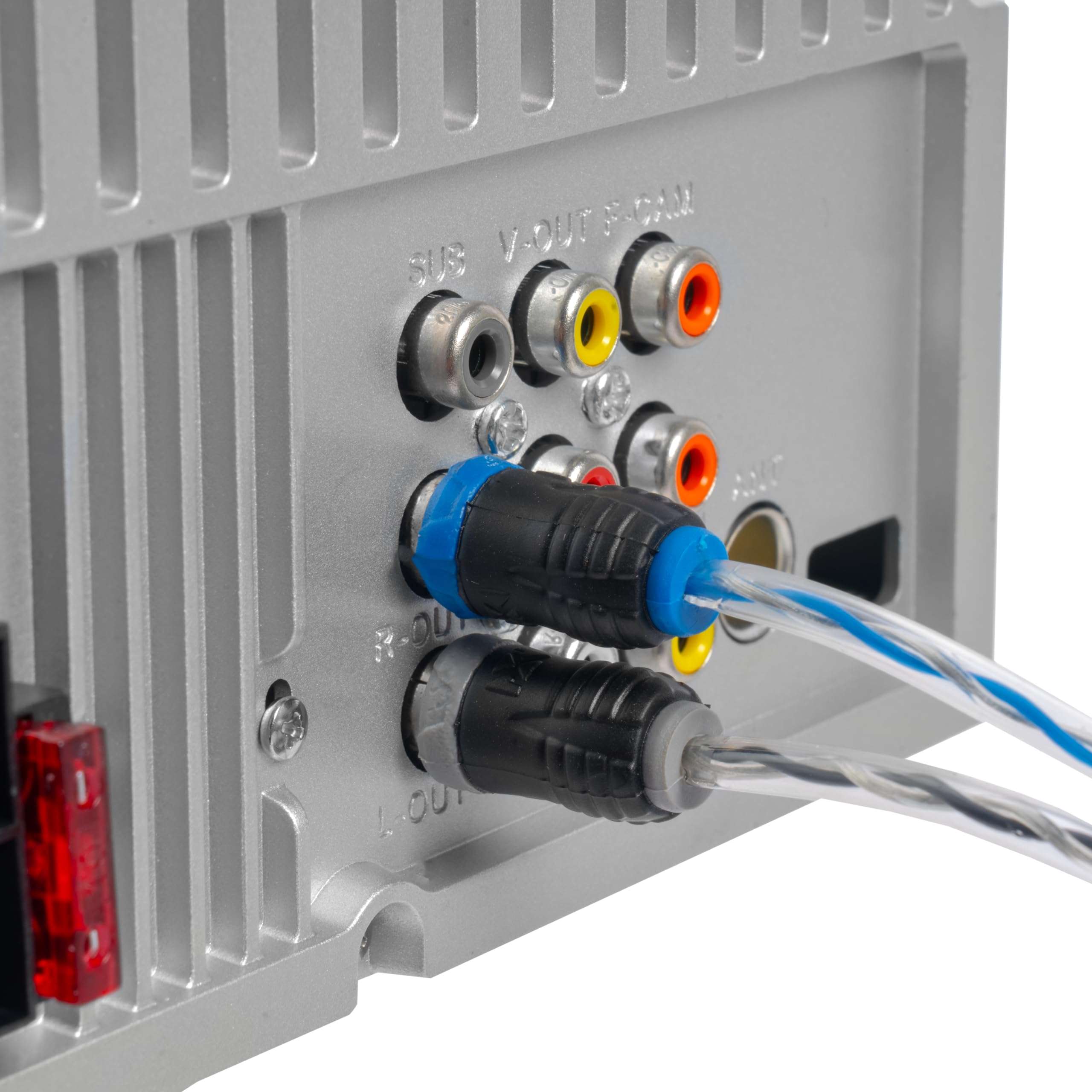 NVX® XIV27 22.97 ft (7 Meter) Oxygen Free Copper 2-Channel Twisted Pair V-Series Car Audio RCA Audio Interconnect Cable with Shielded Noise Reduction and Split-tip Silver-Plated Ends 3