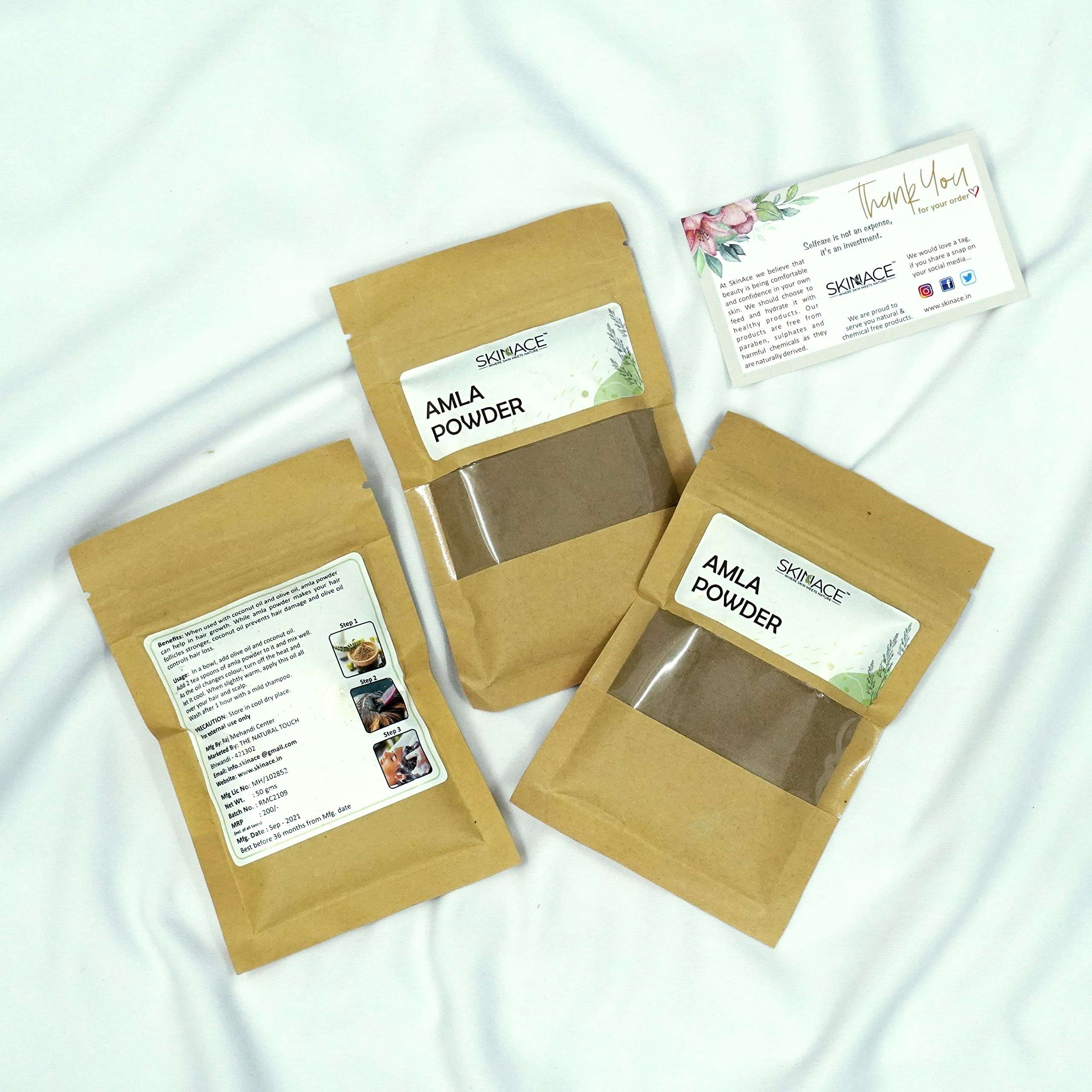 SKINACE Natural Amla Powder (40g) 5