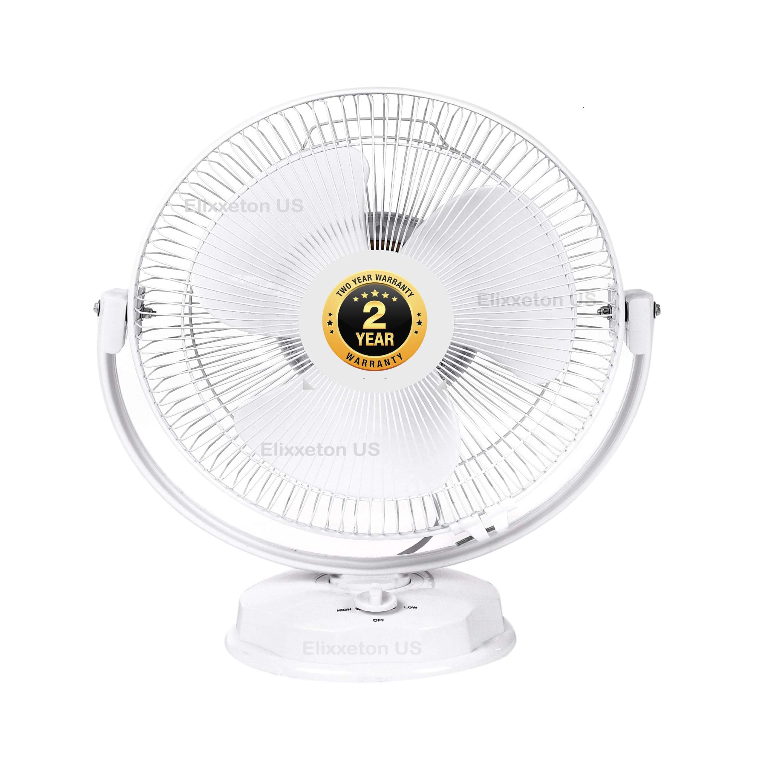 Enamic UK 2 Year Warranty All Purpose 3 in 1 Fan (Wall, Table and Ceiling) 12 Inches 100% Powerful Copper Motor 2400 RPM High Speed || (White AP) || || H023 5