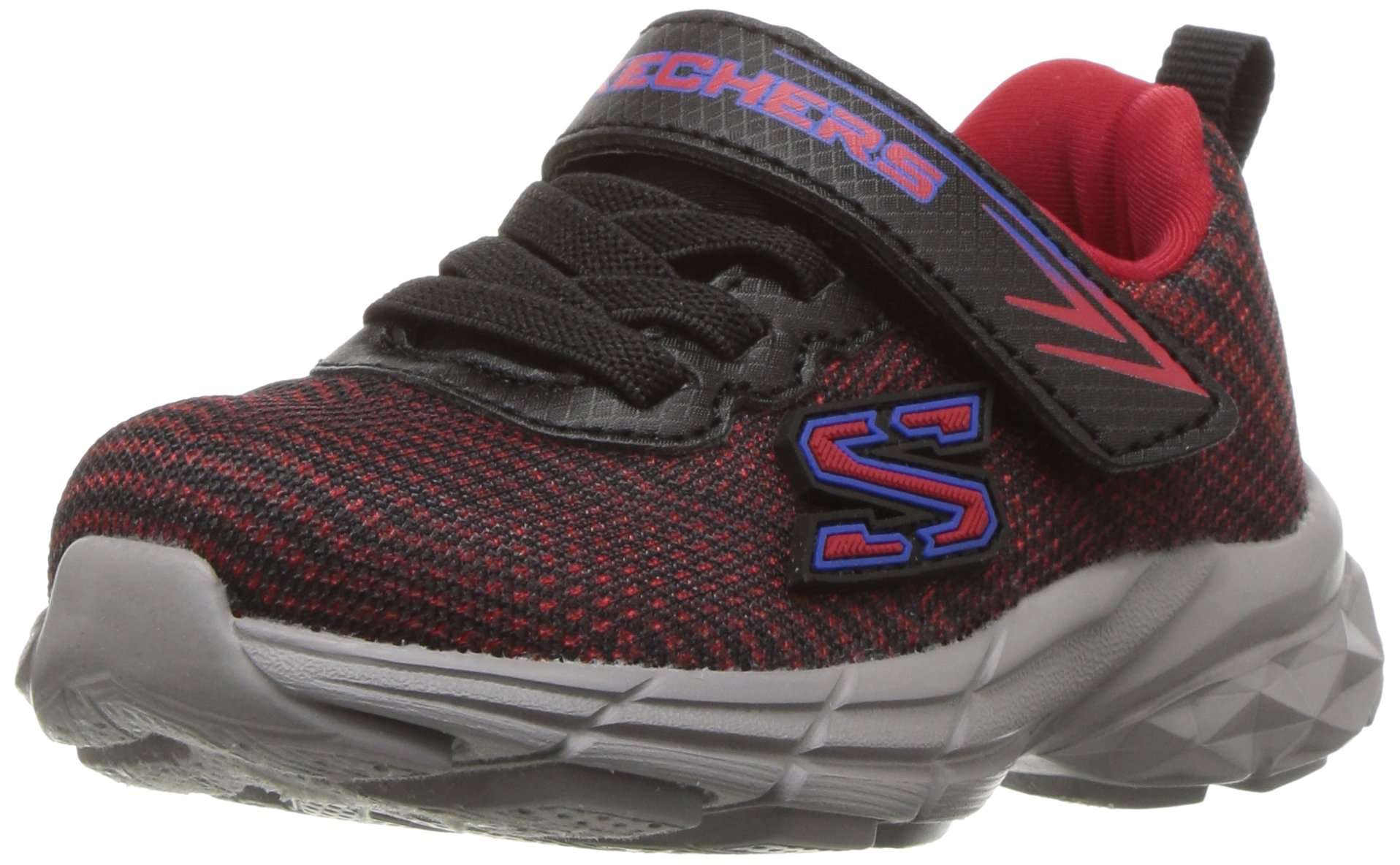 Skechers Kids Boys' Eclipsor Sneaker,RED/BLACK,5 M US Toddler 1