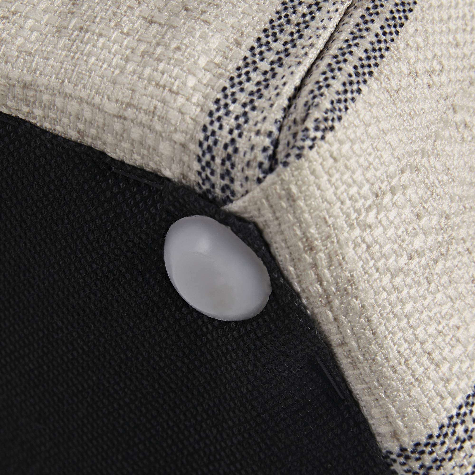 MARTHA STEWART Ellen Accent Ottoman - Solid Wood Frame, Soft Fabric, Hexagonal Small Stool Chair - Modern Foam Padded Top Footstool Living Room Furniture Natural, 18" W x 18" D x 16" H, Natural 4