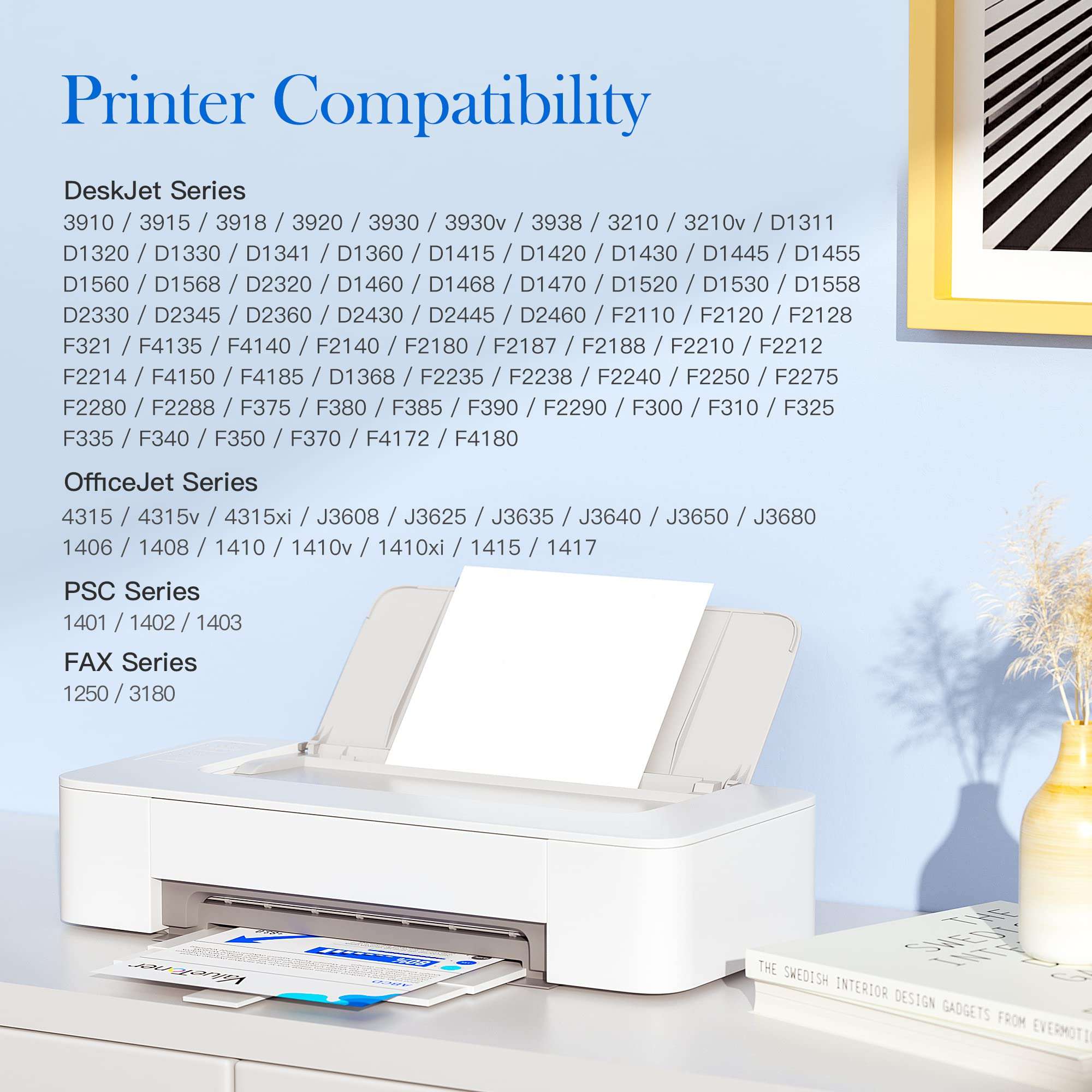 Valuetoner Remanufactured Ink Cartridge Replacement for HP 21 XL 21XL 22 XL 22XL C9351AN & 22 C9352AN for DESKJET F4180 F2210 D1560, OFFICEJET 4315 J3640, FAX 3180, PSC 1401 (2 Black, 1 Tri-Color) 2