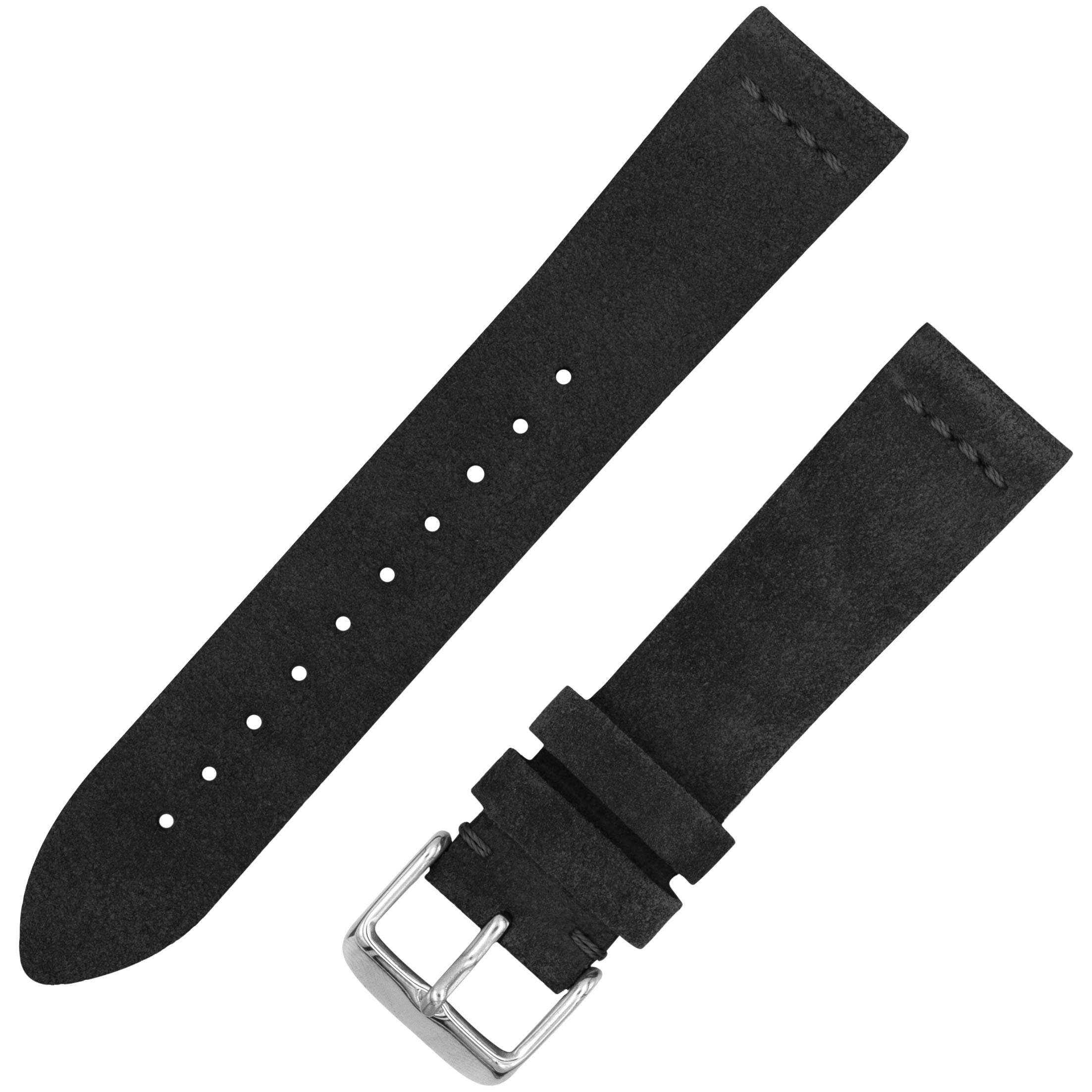 Benchmark Basics Slate Grey 20mm Suede Watch Strap - Vintage Leather Watch Band for Men & Women - Compatible with Regular & Smart Watches 2