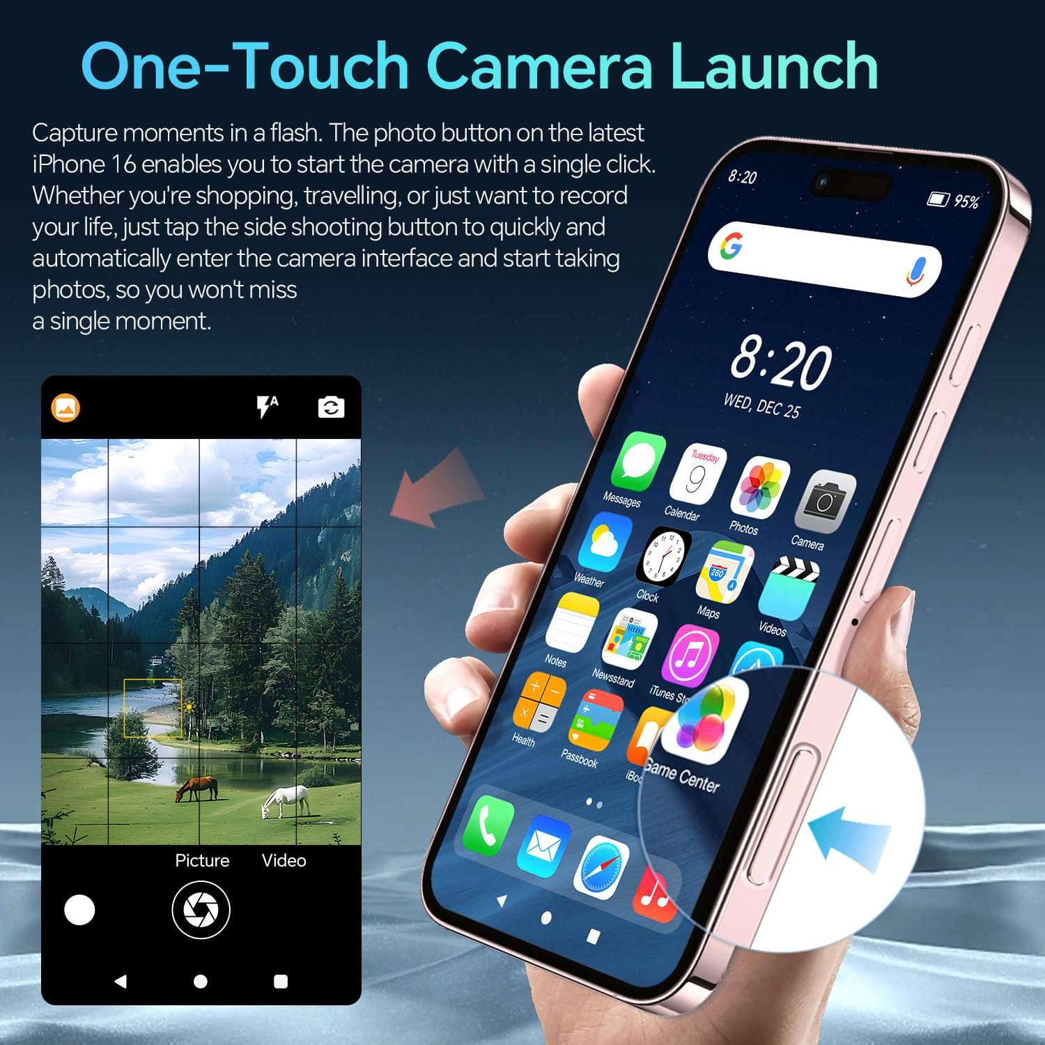 Unlocked Cell Phones A16 ProMax Smartphone,12+512GB Android 14, 48MP+108MP Camera Android Phone, 5000mAh Battery, 6.7" HD Screen, Face ID/Fingerprint Lock/Dual SIM/GPS(Light Grey) 6