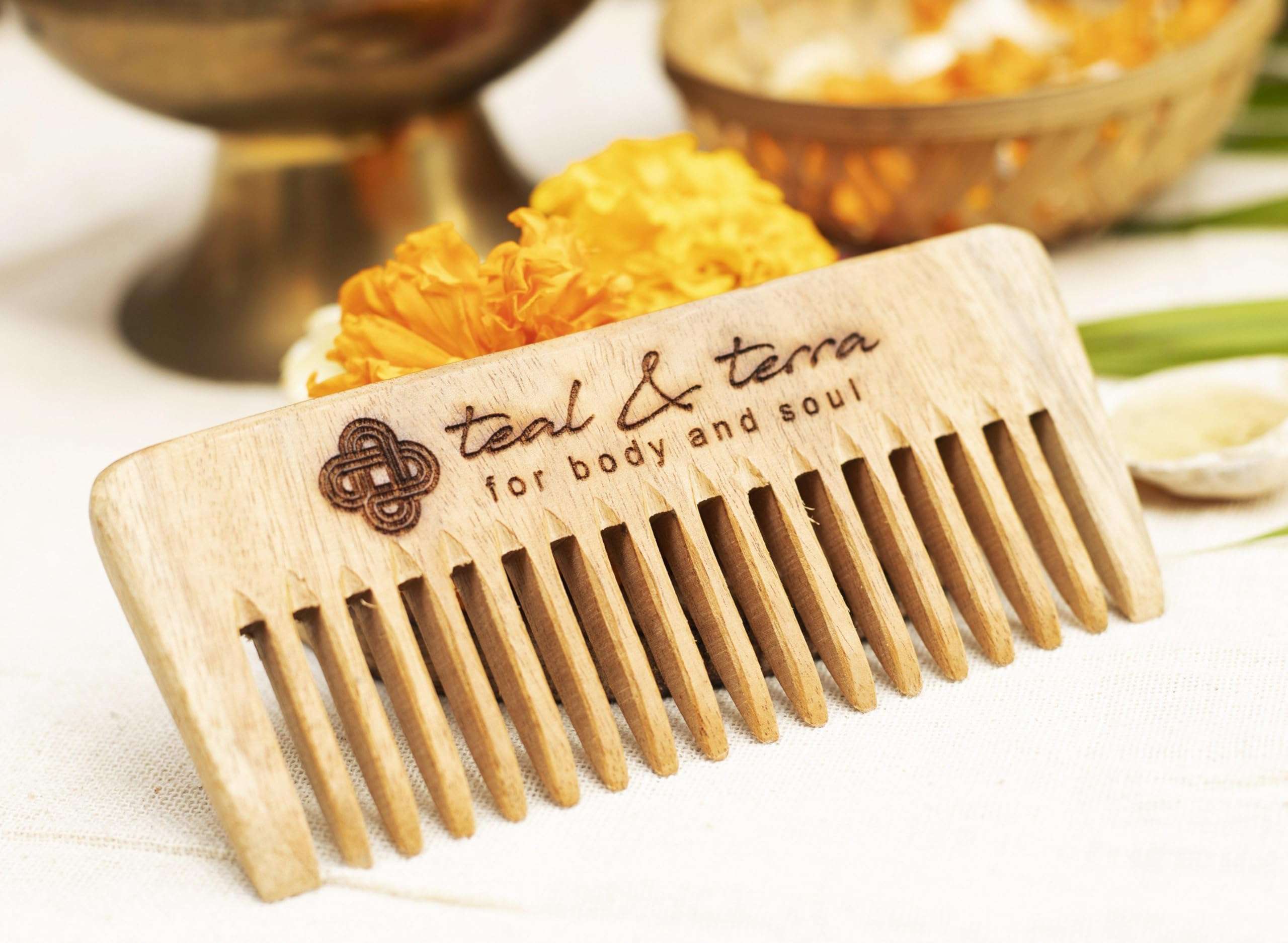 Organic Neem wooden comb for hair growth | Neem wood kangi hair comb for women & men | Handmade Wooden hair bamboo comb - Premium Kachi neem comb for hair growth 5