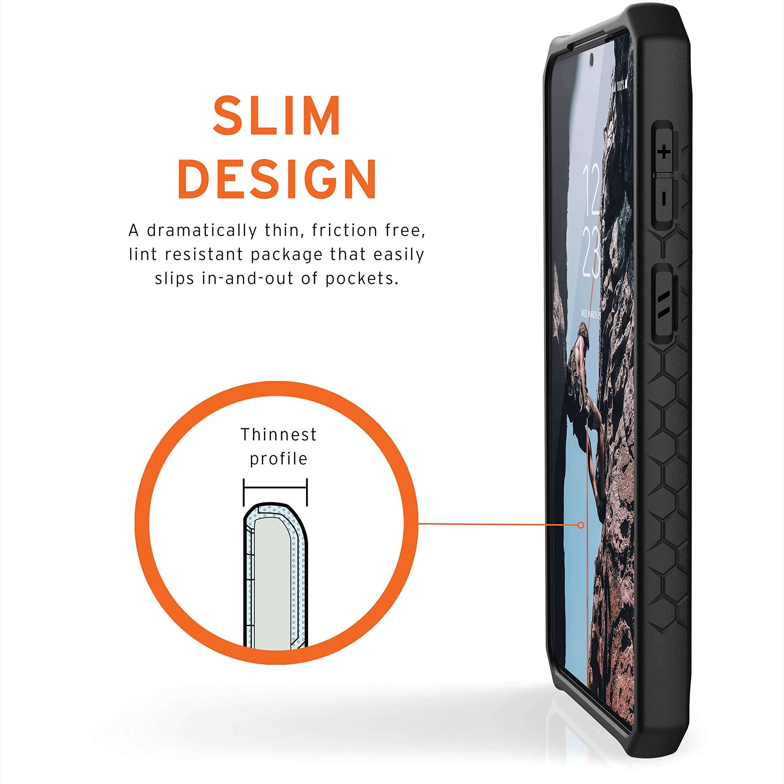 URBAN ARMOR GEAR UAG Designed for Samsung Galaxy S21 Plus Case Black Rugged Lightweight Slim Shockproof Premium Monarch Protective Cover, [6.7 inch Screen] 5