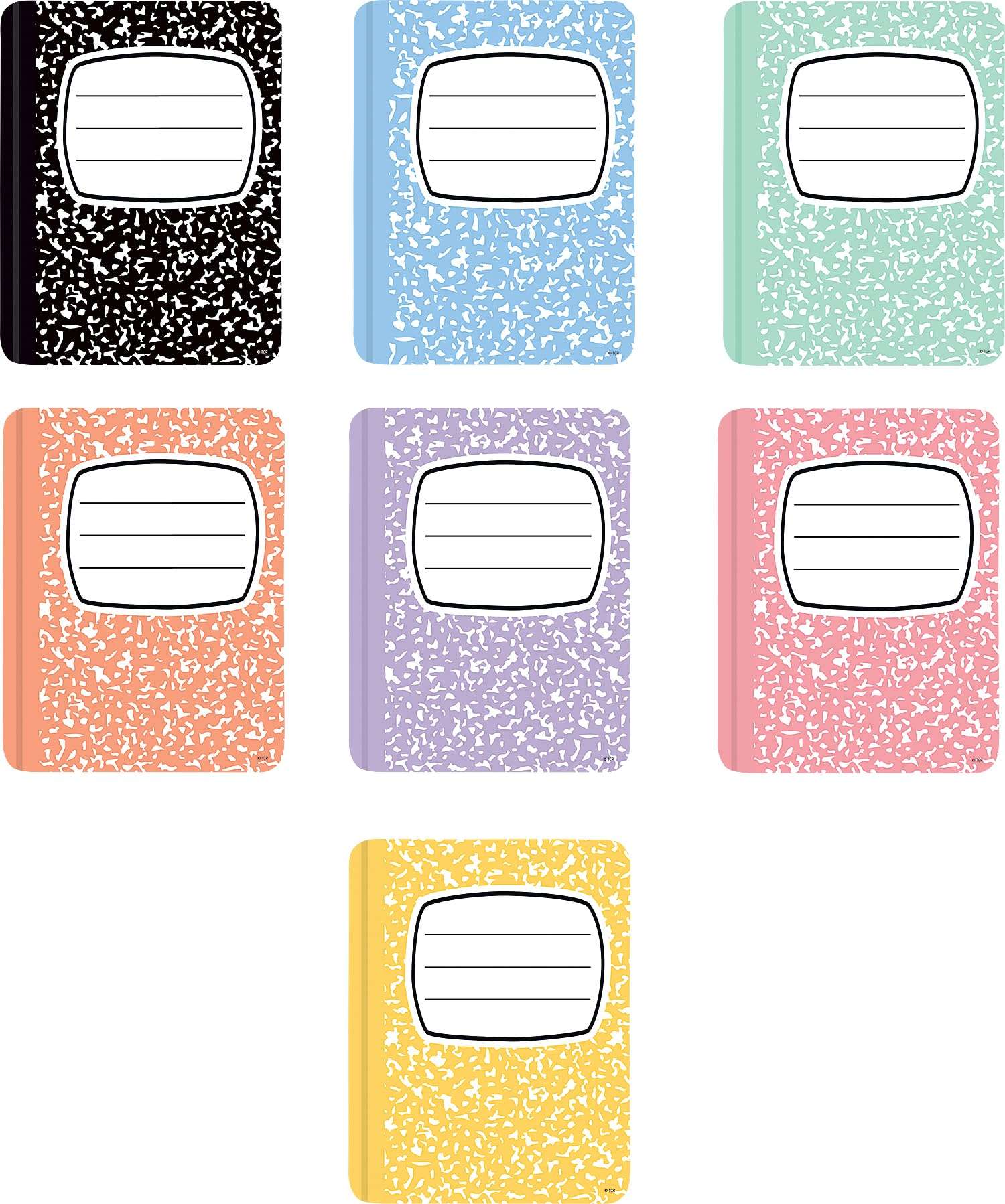 Teacher Created Resources Cool for School Composition Books Accents (TCR9331) 1