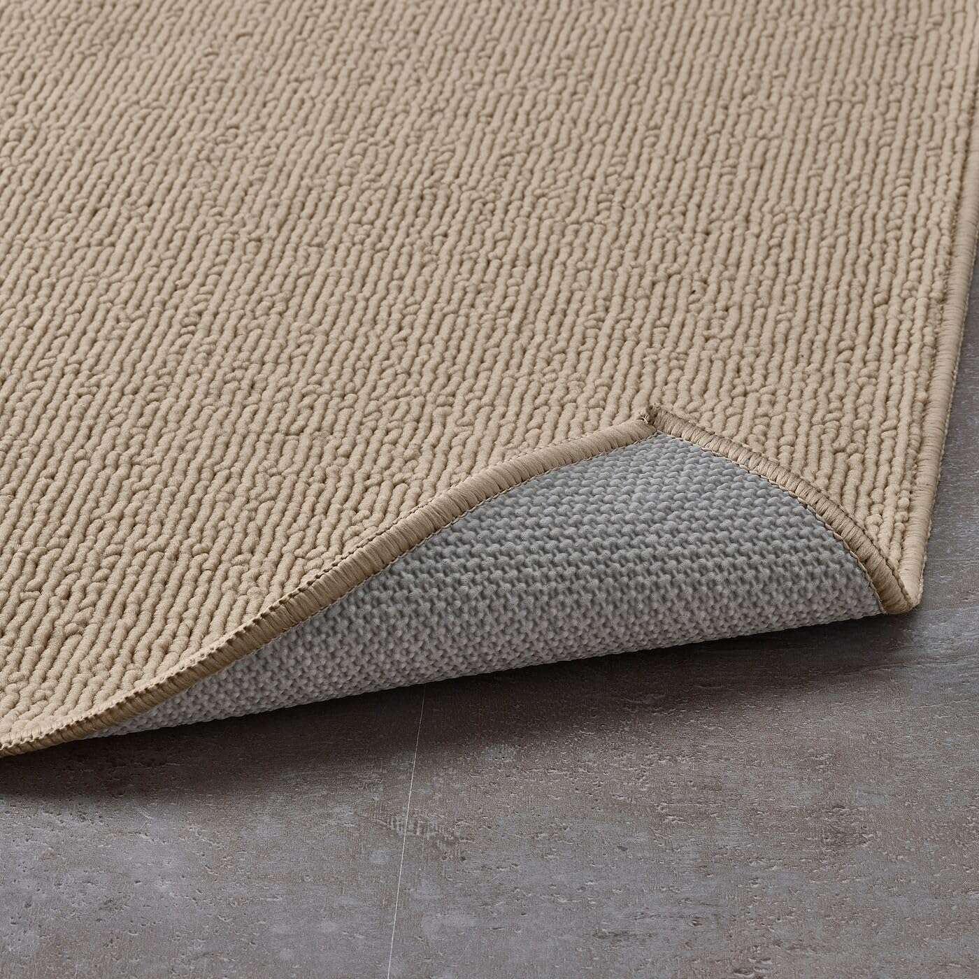 Ikea FINTSEN Bathroom Mat, Light Beige, 40x60 cm, Microfibre with Anti-Slip Base 3