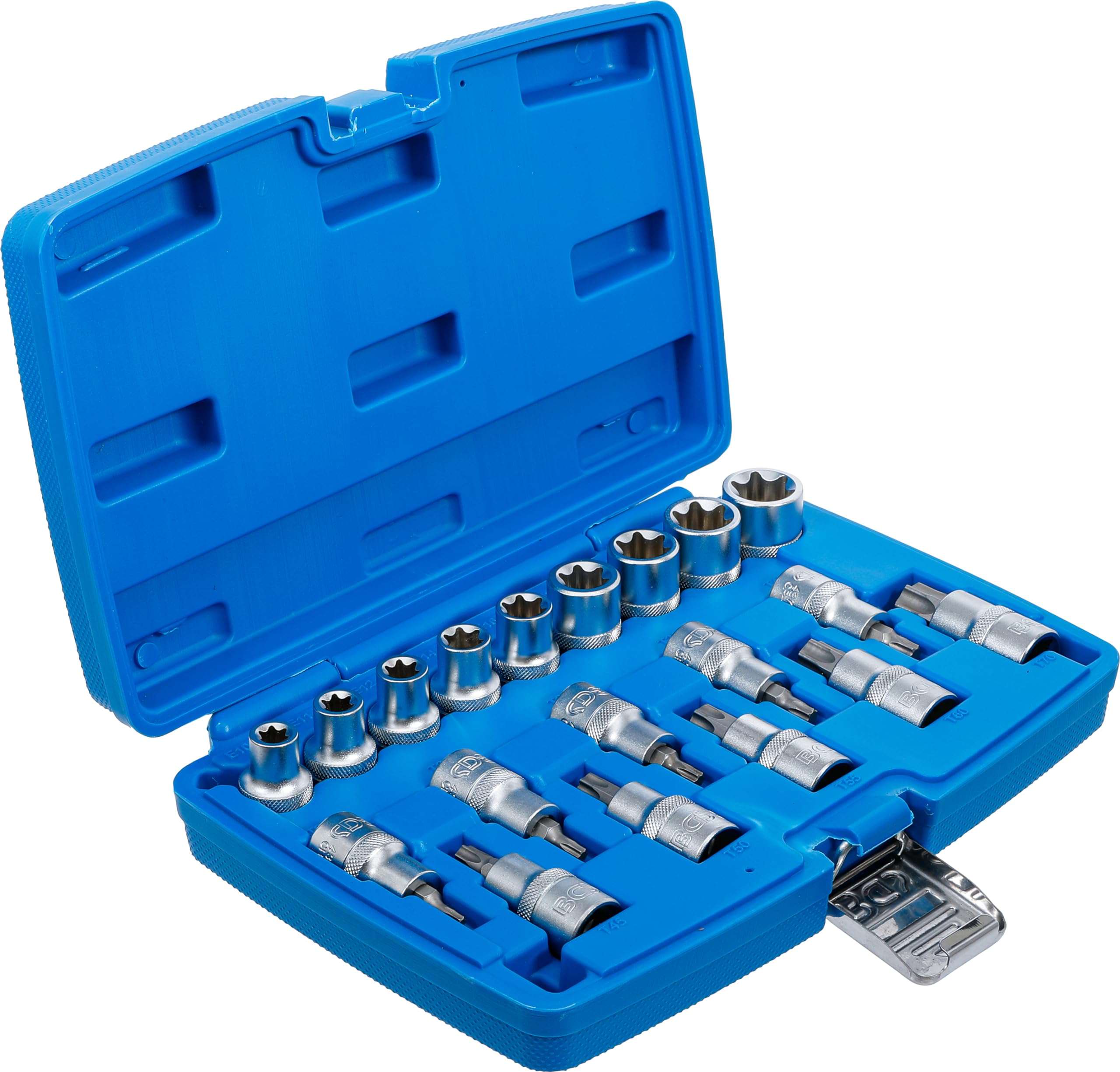 BGS 5100 | Bit Socket/Socket Set | 12.5 mm (1/2") Drive | E-Star/T-Star (for Torx) | 19 pcs. 3