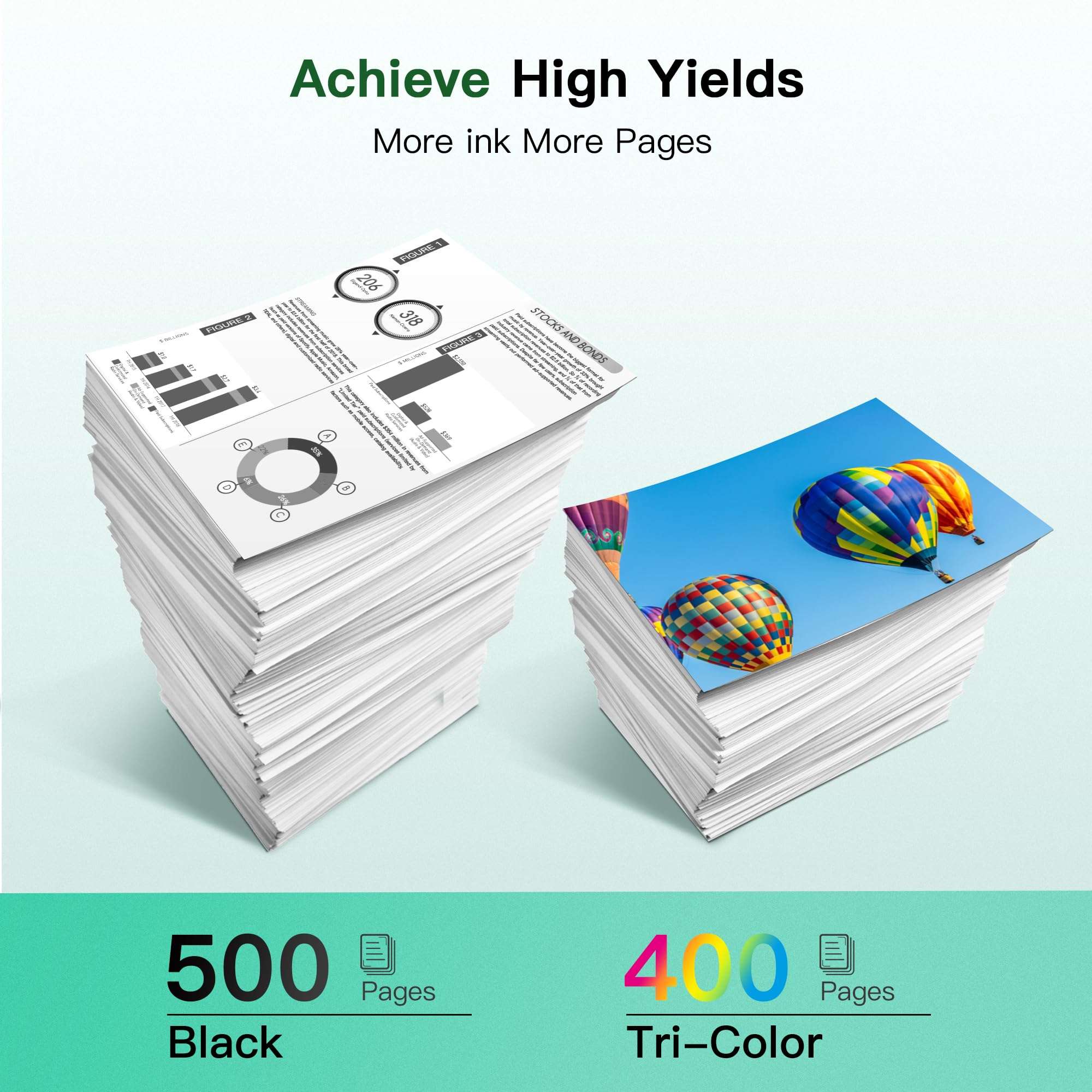 923 Ink Cartridges for HP Printers Compatible for HP 923 Ink Cartridges HP923 for HP Officejet Pro 8130e 8120e 8135e 8139e 8120e 8125e Printers (4 Pack 923 Ink Black Cyan Magenta Yellow Without Chip) 4