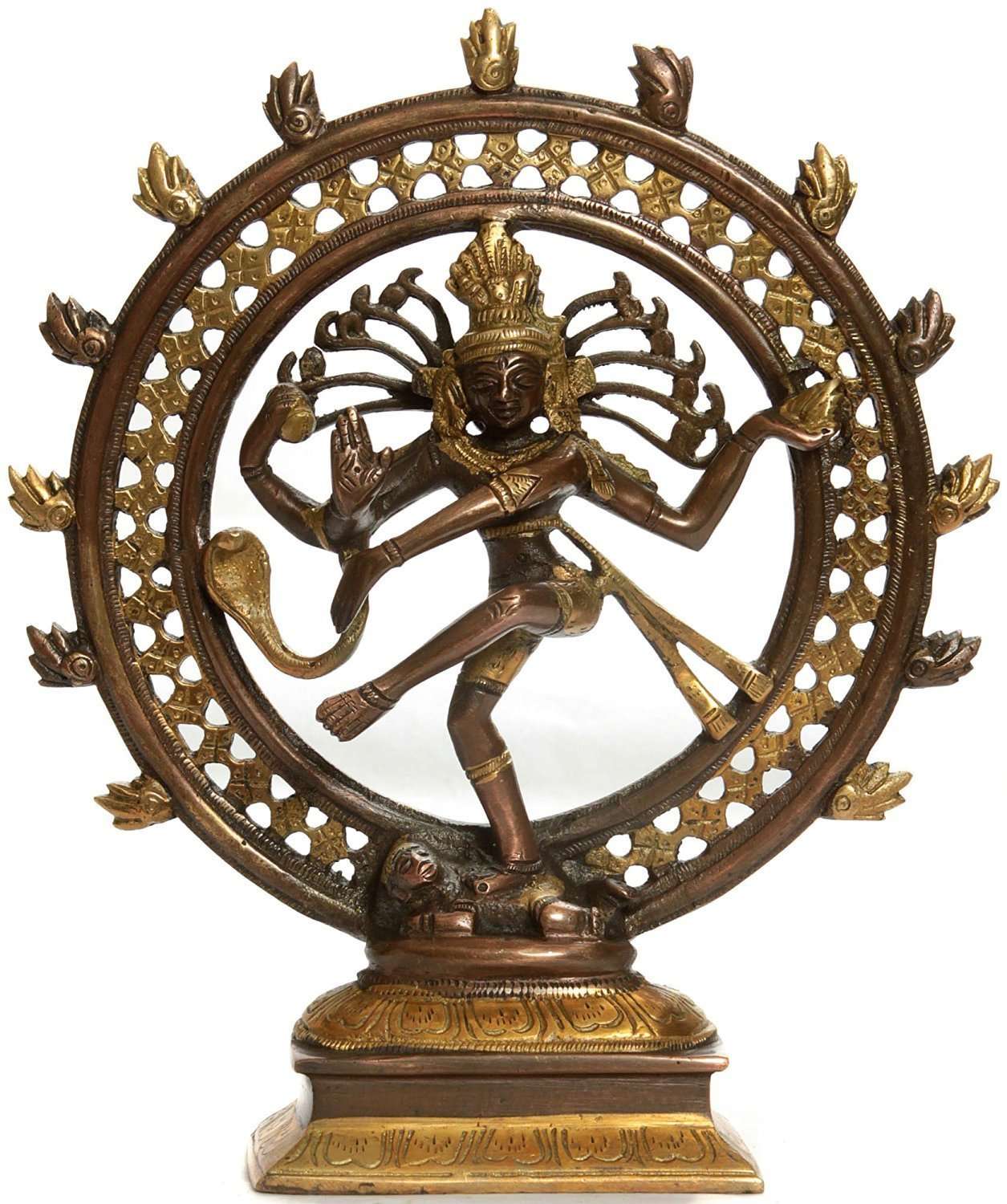 Idol Collections Brass Home Decor Lord Shiva as Nataraja Height : 9.4 Inches 1