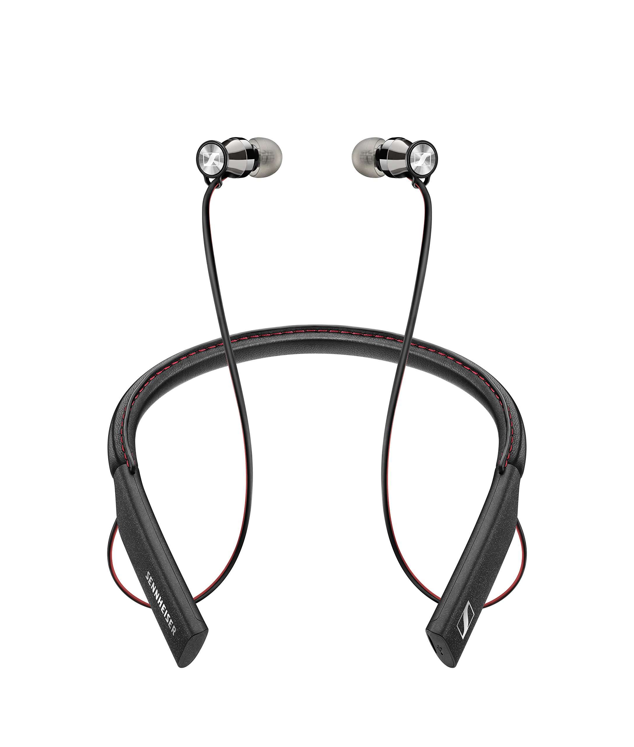 Sennheiser Momentum in-Ear Wireless Black Headphones, Bluetooth 4.1 with Qualcomm Apt-X and AAC, NFC one Touch Pairing, 10 Hour Battery Life, 1.5 Hour Fast USB Charging, Multi-Connection to 2 Devices 1