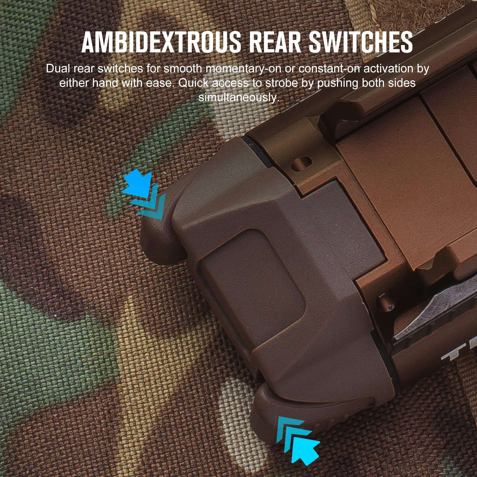 OLIGHT Baldr Pro R 1350 Lumens Magnetic USB Rechargeable Tactical Flashlight & Walker's Razor Slim Folding Electronic Ear Protection 5