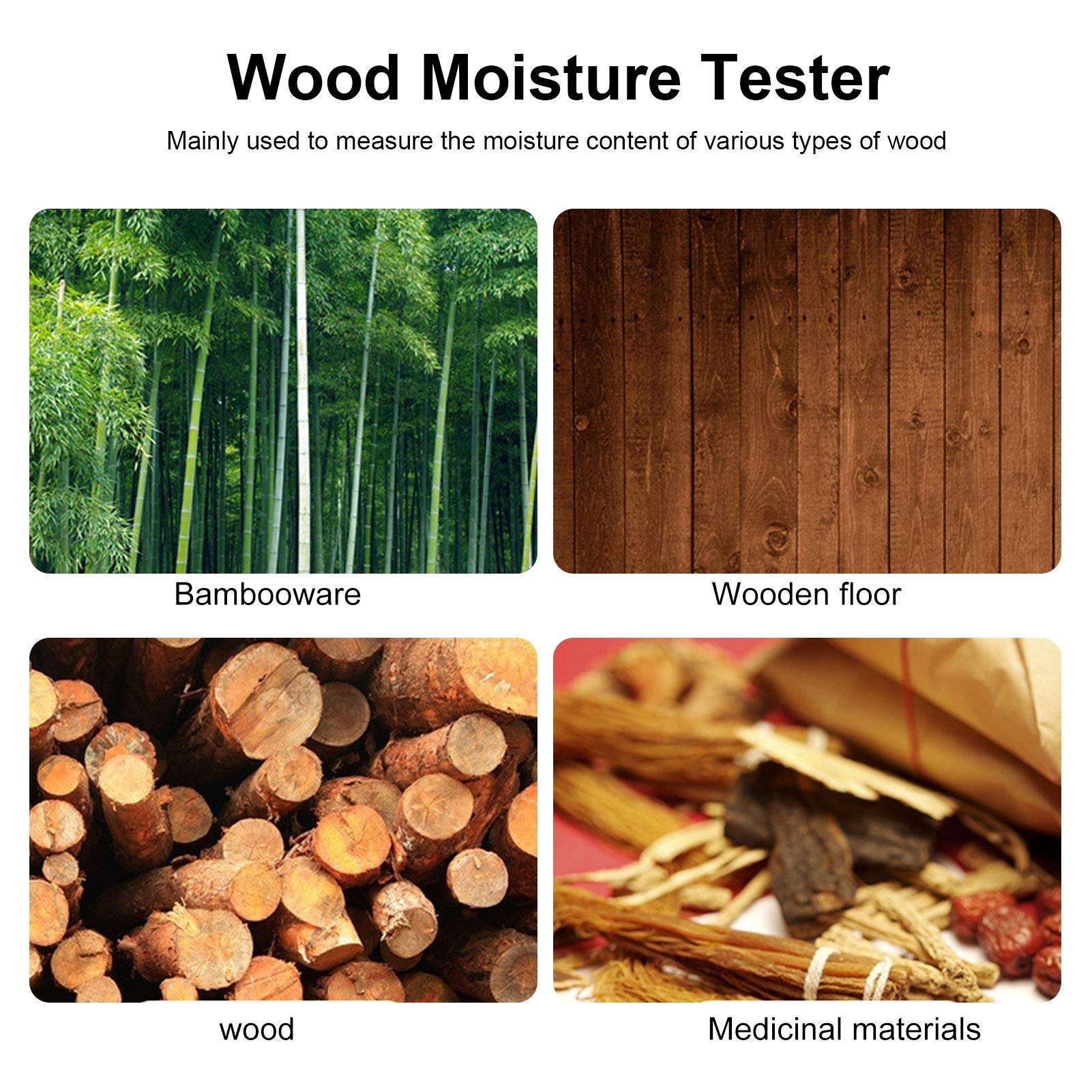 Wood Moisture Tester, Moisture Detector, Quickly Timber Moisture Meter, for Measure Wood Contractors(purple) 3