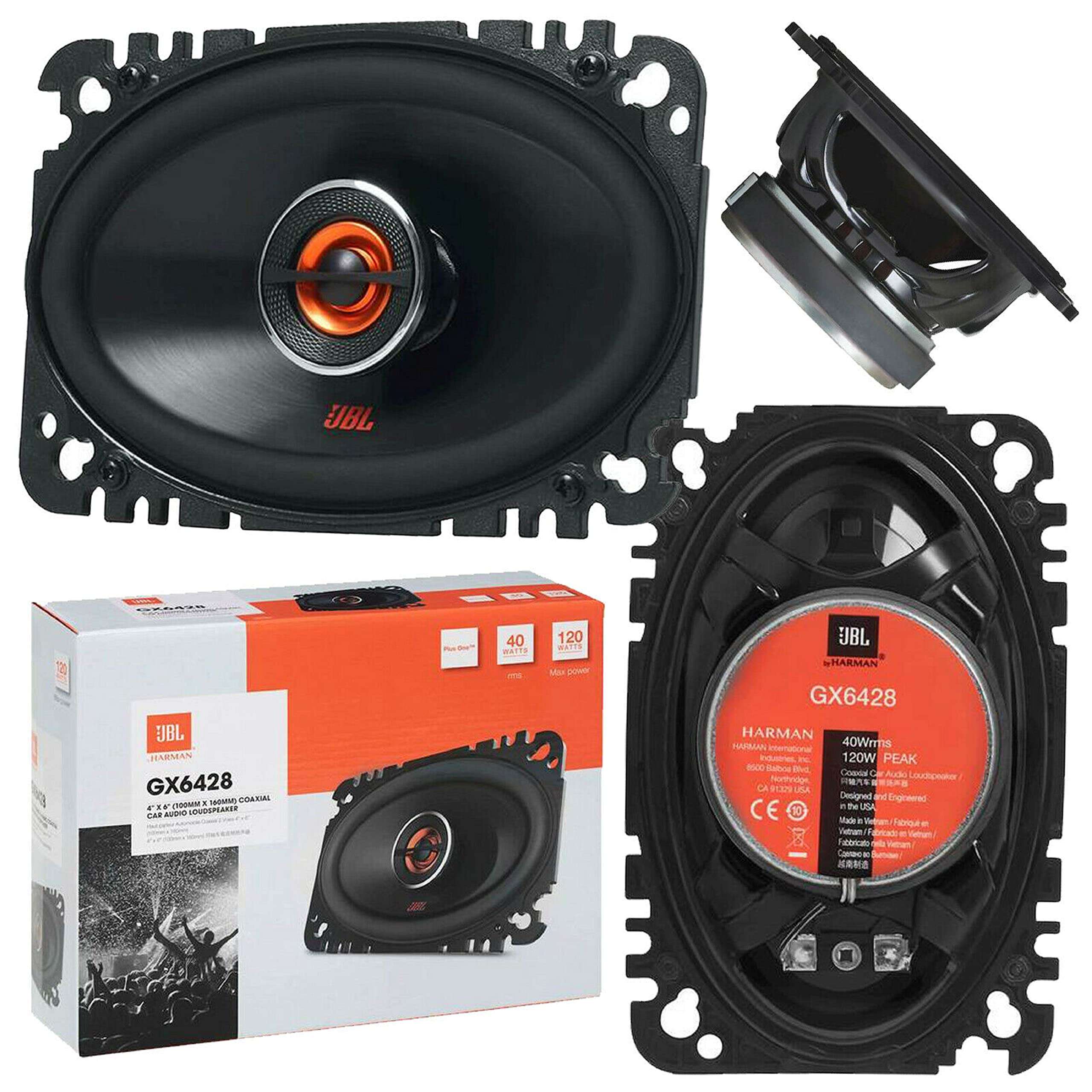 JBL GX642 4" X 6" 2-Way GX Series Coaxial Car Loudspeakers 1