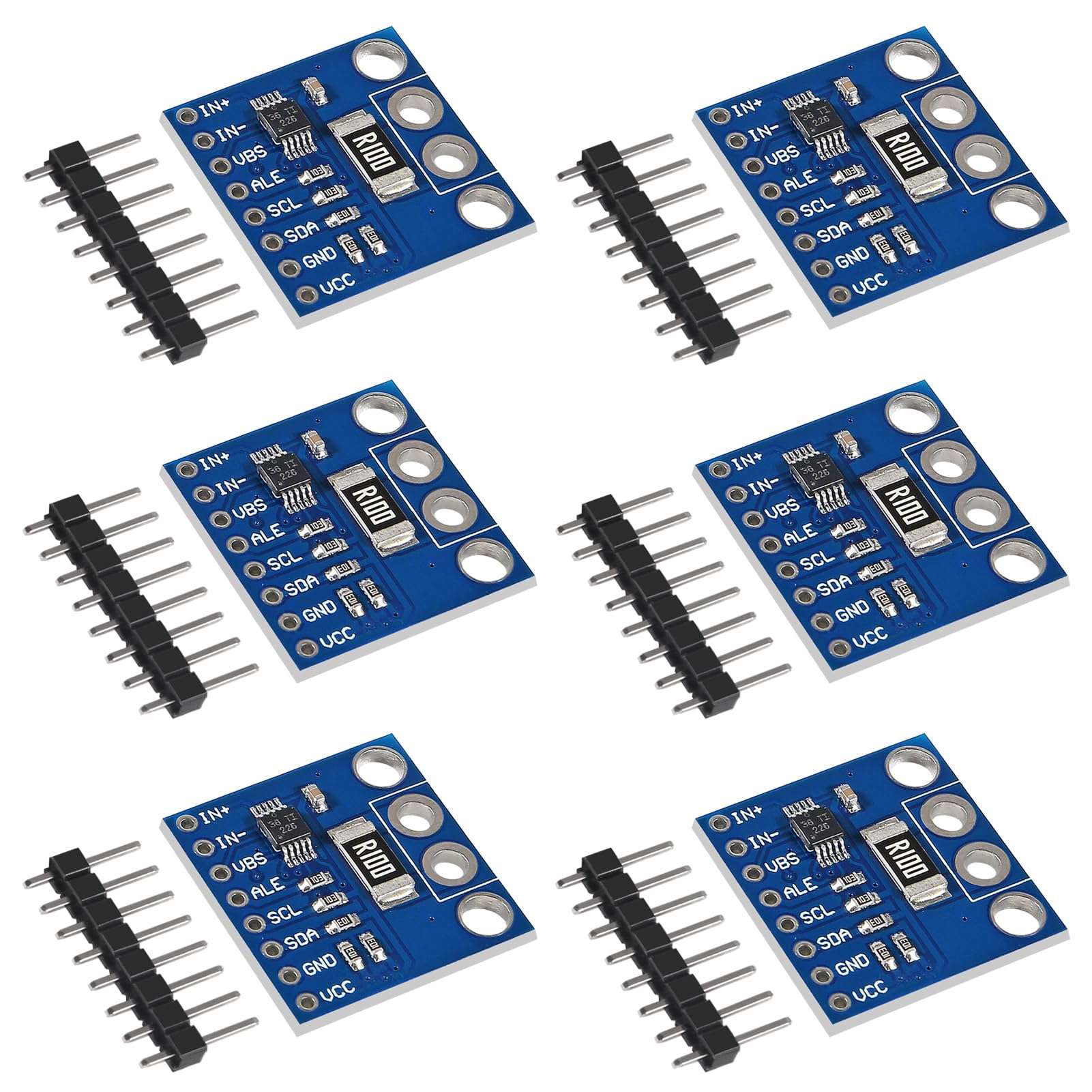 D-FLIFE 6pcs INA226 IIC I2C Interface Bi-Directional Current Power Monitoring Sensor Module Alert Monitor Module 36V for Arduino