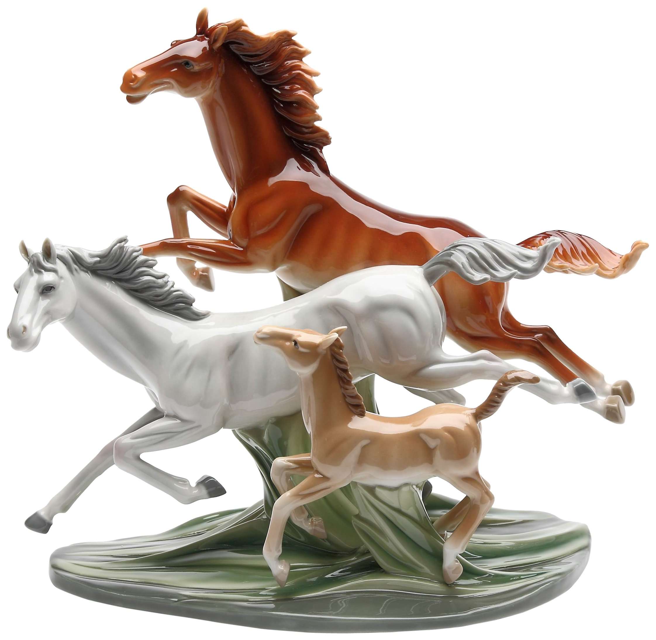 Cosmos Gifts 20849 Galloping Horses Porcelain Figurine, 11-7/8-Inch 1