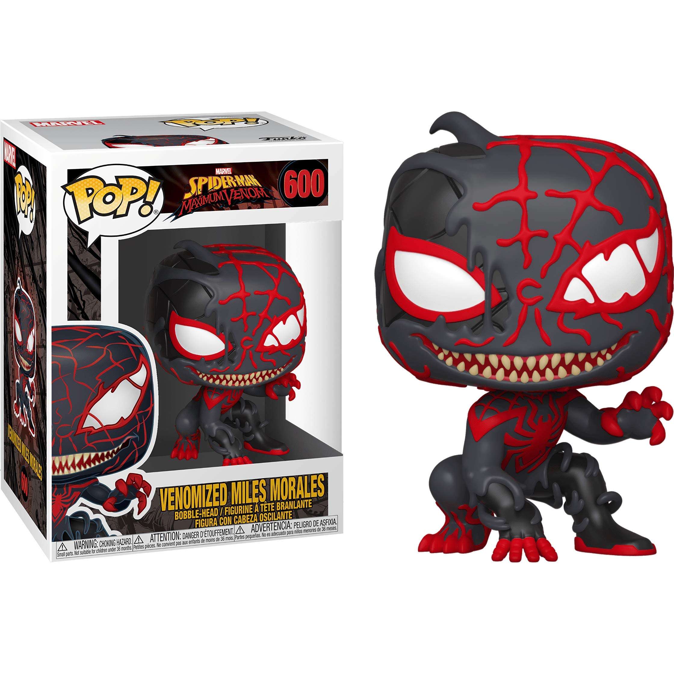 Venomized Miles Morales: Funk o Pop! Vinyl Figure Bundle with 1 Compatible 'ToysDiva' Graphic Protector (600 - 46459 - B) 5