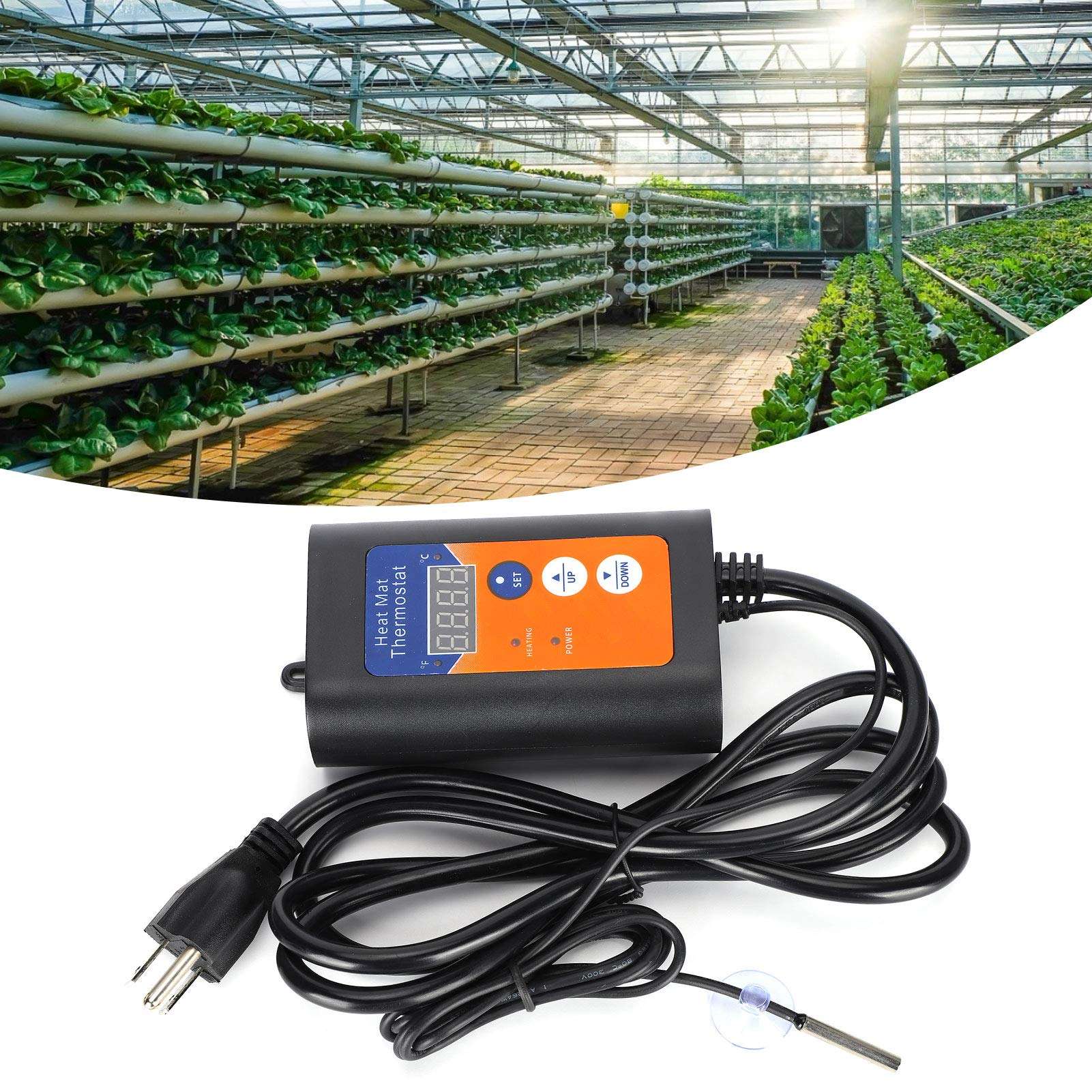 Thermostats, Temperature Controller, Multifunction Digital Accurate LCD for Home Brewing Temperature Regulator Seed Germination 120V US Plug 6