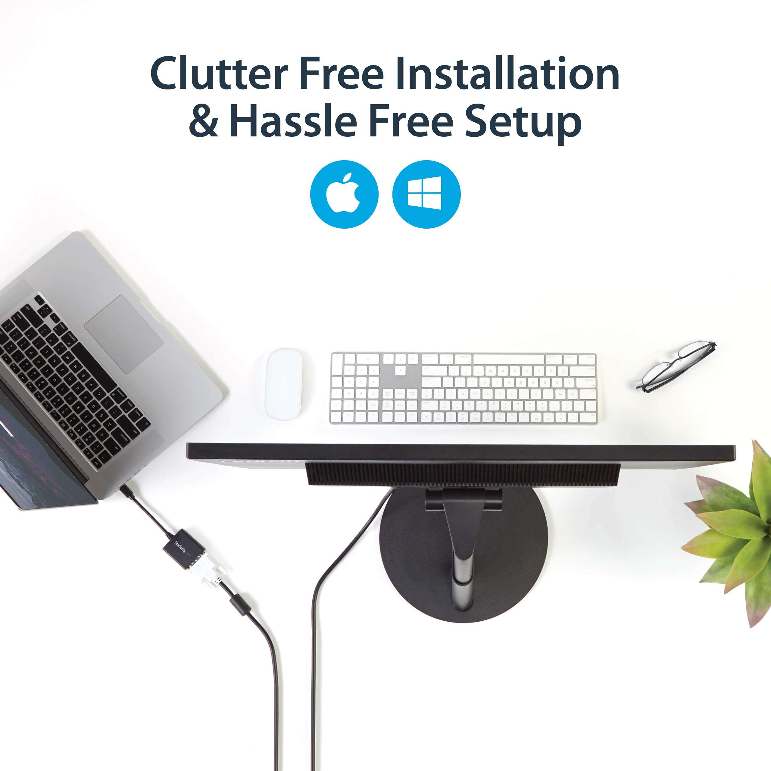 Mini Displayport To Dvi Adapter Converter M/F Mdp To Dvi 1920x1200 4