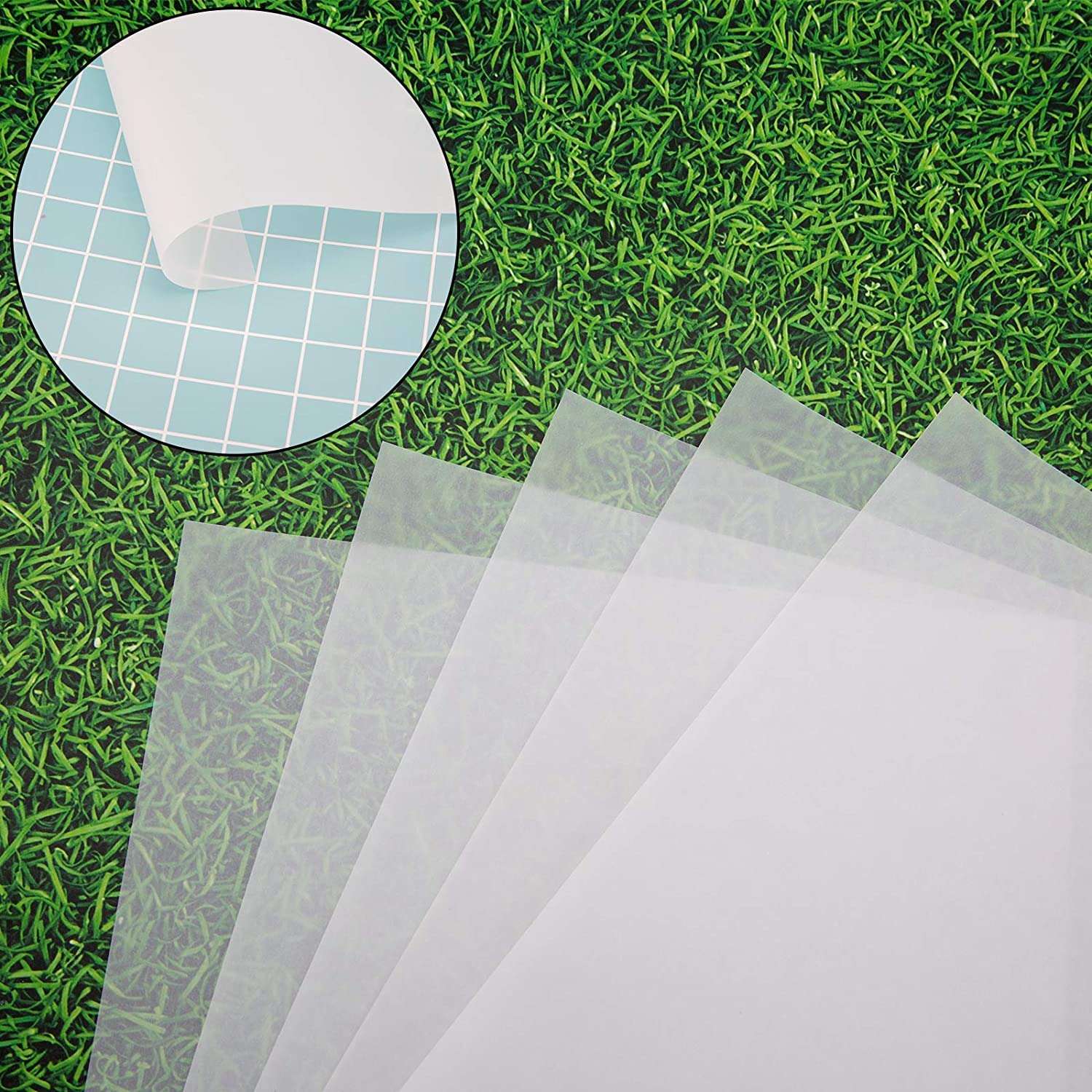 AIEX 50 Sheet 11 x 8.5 Inch Translucent Vellum Paper, Clear Tracing Vellum Sheet, Printable Vellum Drafting Paper for Art Printing Sketching Drawing Scrapbooking 4