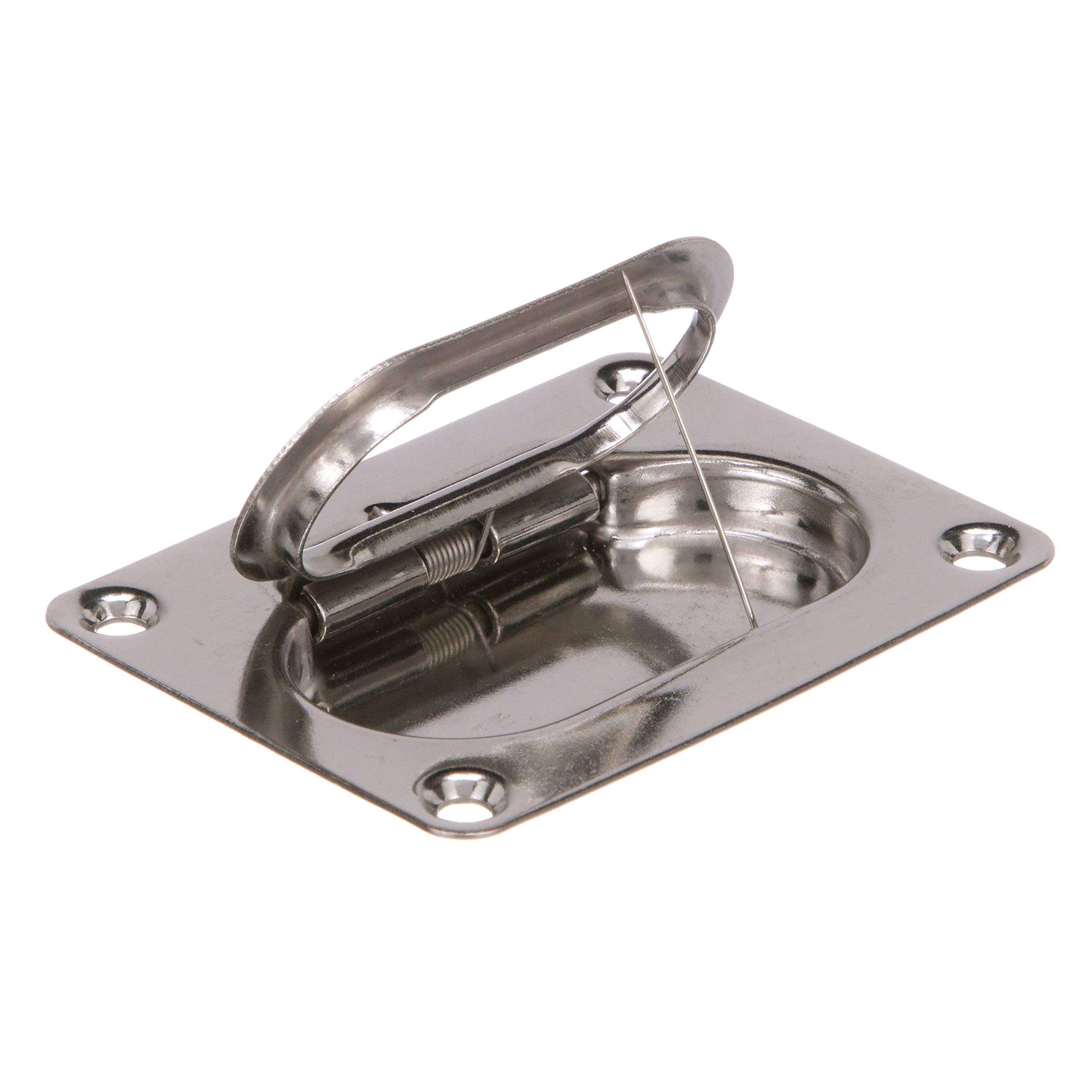 Seachoice Spring Loaded Flush Mount Hatch Handle, 304 Stainless Steel, 3 In. X 2-1/4 In. 4