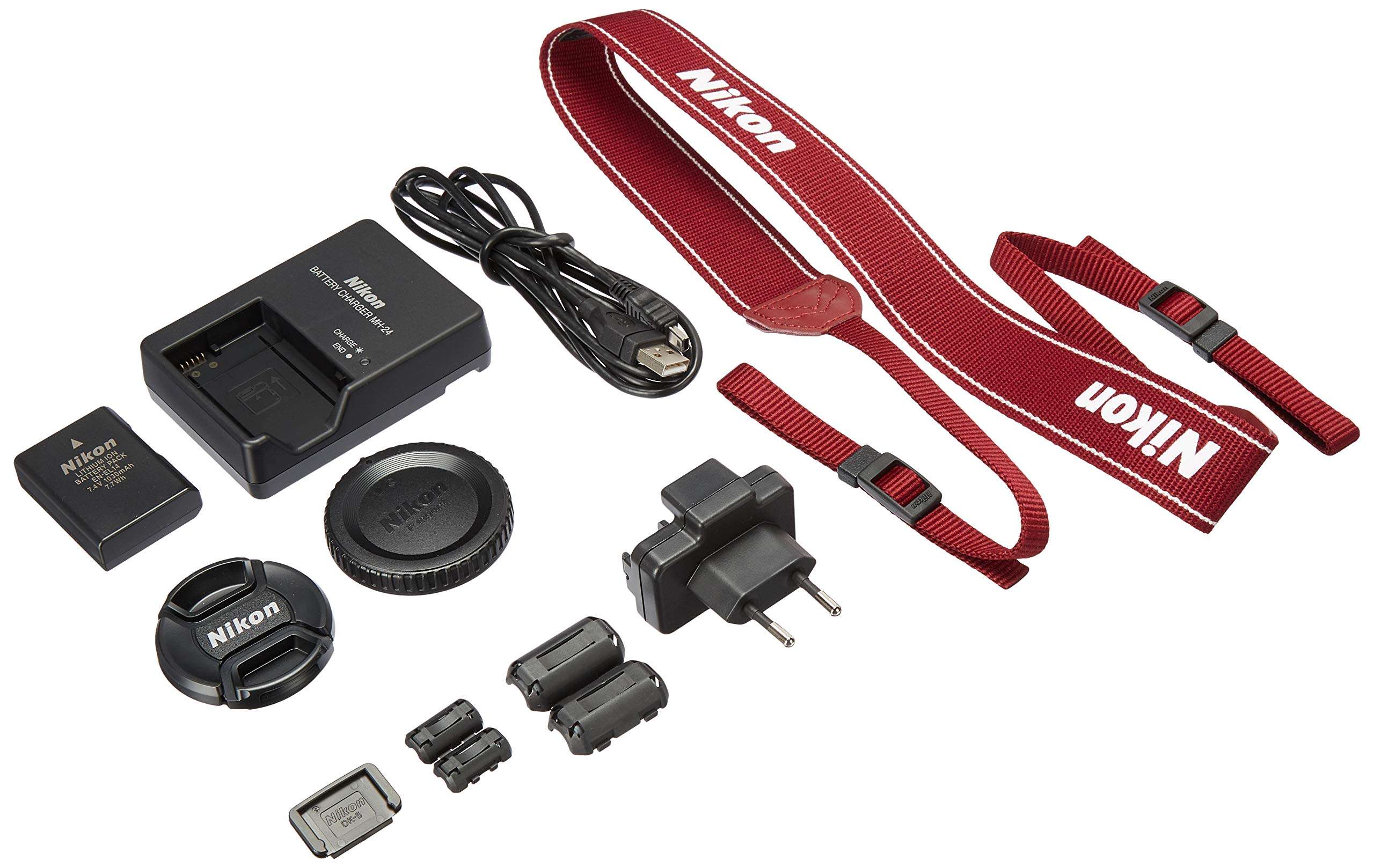 Nikon D3100 Digital SLR Camera with 18-55mm NIKKOR VR Lens - Red (International Model no Warranty) 4