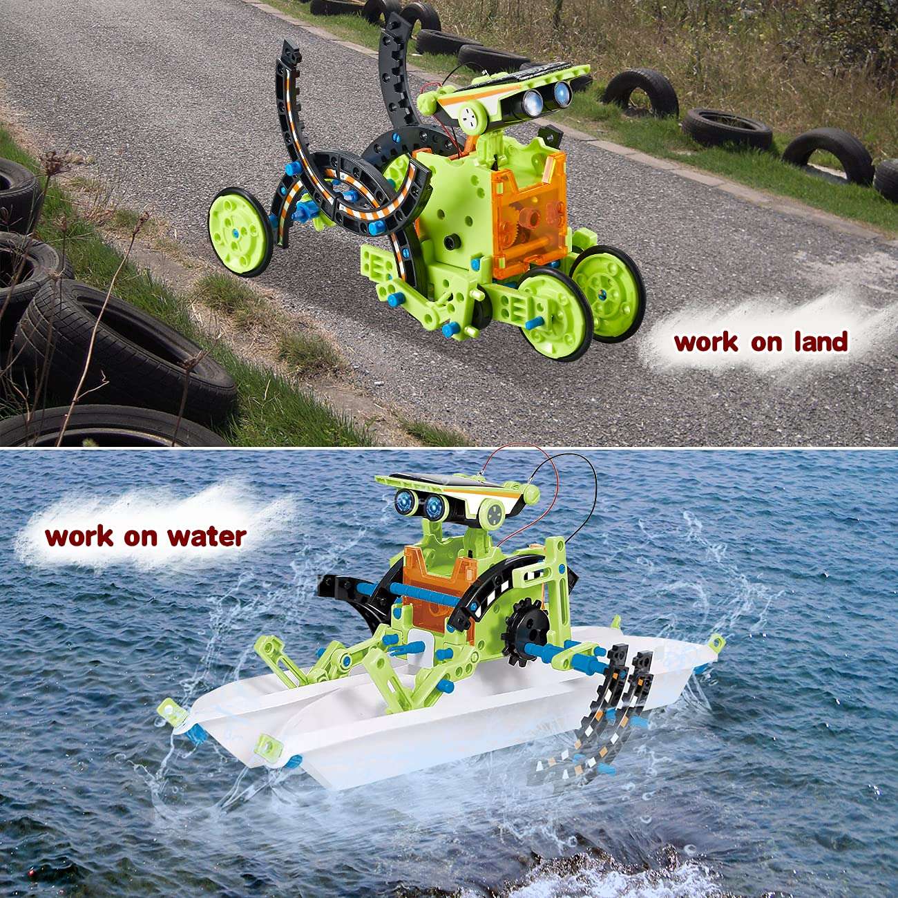 HISTOYE 12-in-1 STEM Solar Toy Robot DIY Building Kit for Kids 8-10 Robot Engineering Science Experiment Kit for Boys 8-12 Solar Power Robotics Set for Kids 8 9 10 11 12 Year Old Toy Gift for Boy Girl 5