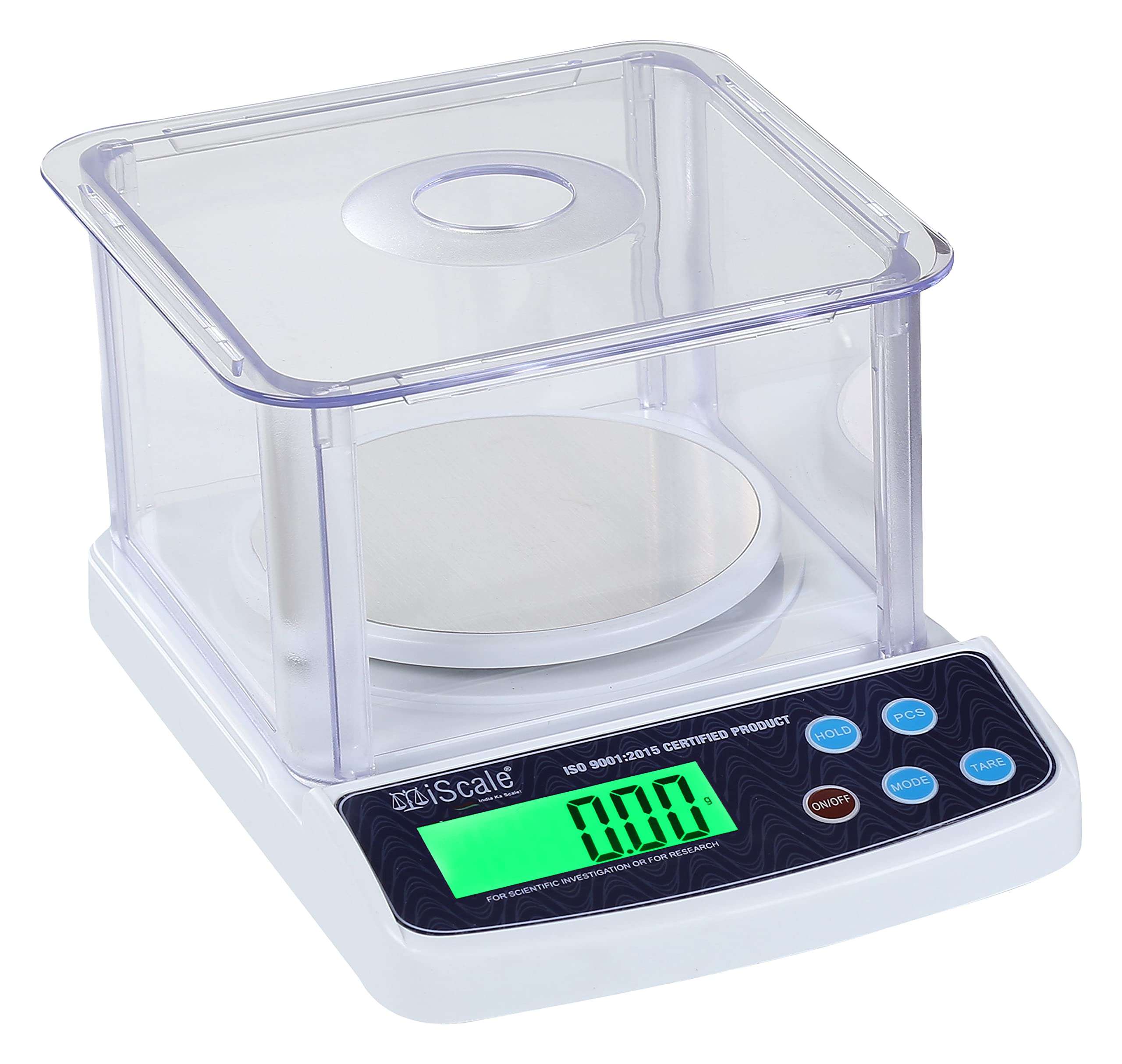 iScale i-400c, 500g x 10mg (0.01g) Analytical Balance Weighing Scale for Labs and Gold Jewelry with Windshield Cover (Not legal commercial use) 1