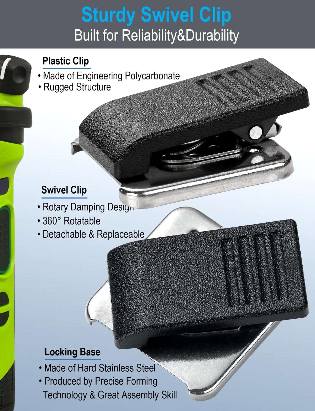 commountain Heavy Speaker Mic Compatible for Baofeng Radios BF-F8HP UV-82HP UV-5R UV82 UV82C UV5R5 UV5RA UV5RE UV5X3 and Kenwood BTECH Retevis Samcom Radios, Walkie Talkie Microphone 6