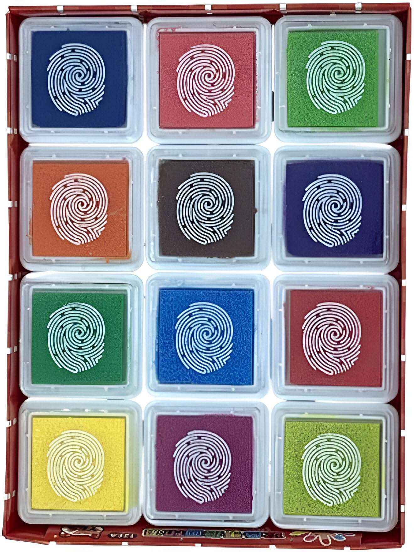 VINTAGER Stamp Pads, Craft Ink Pad Stamps for Rubber Stamps, Paper, Scrapbooking, Wood Fabric, Best Gift for Kids (Pack of 12) 4