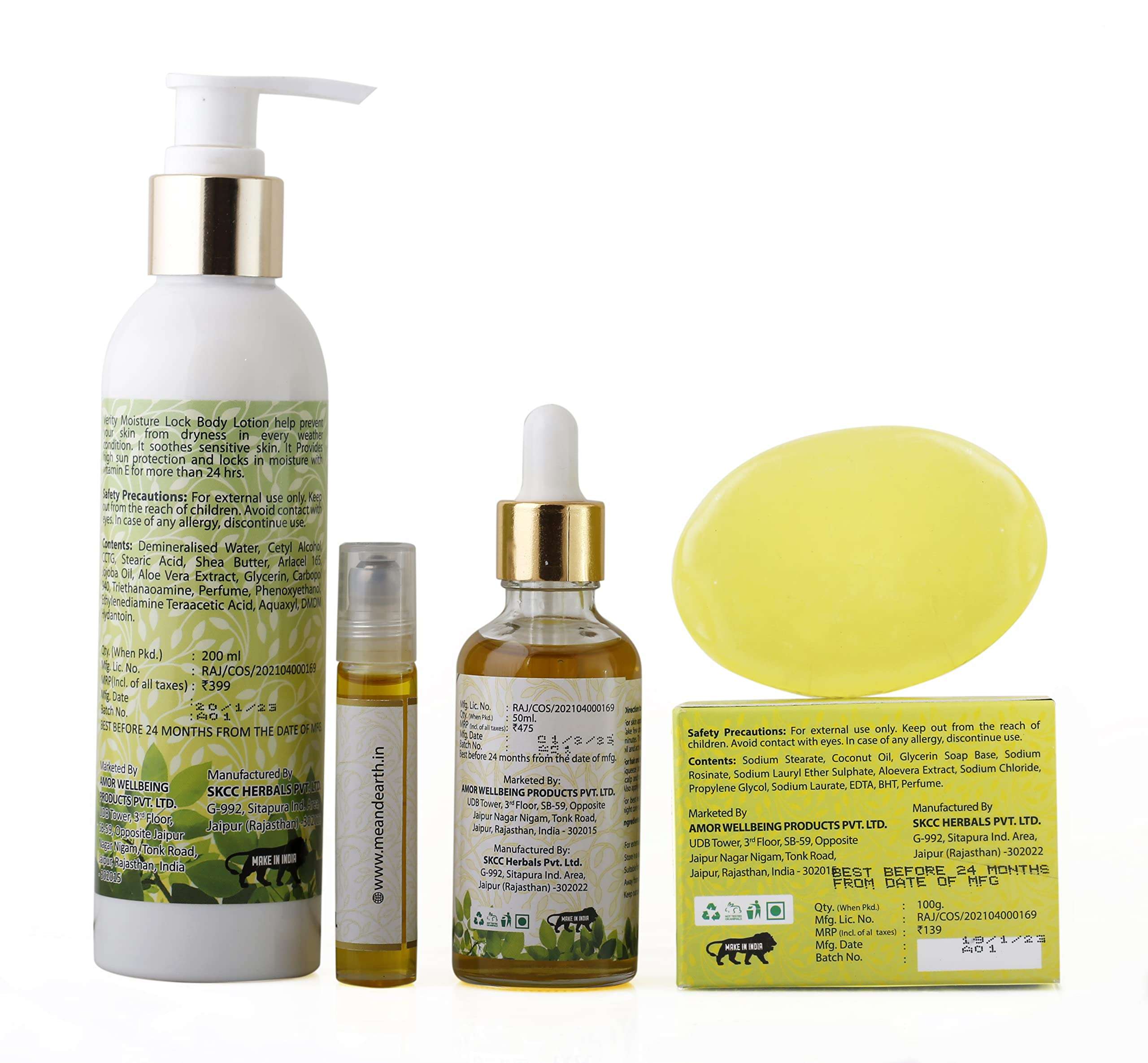 Me And Earth Skincare Combo For Dry Skin Pack Of Aloe Vera Soap (100gm) Jojoba Oil Body Lotion (200ml) & 1 The Golden Jojoba Oil (50 ml) 6